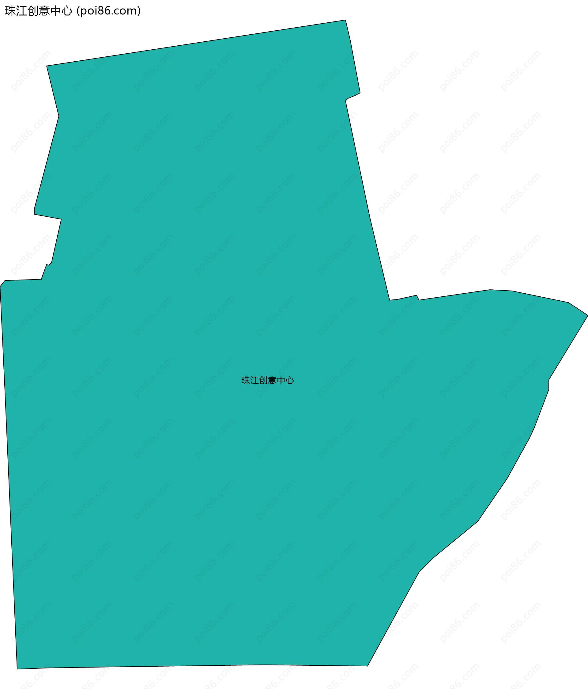 珠江创意中心边界地图