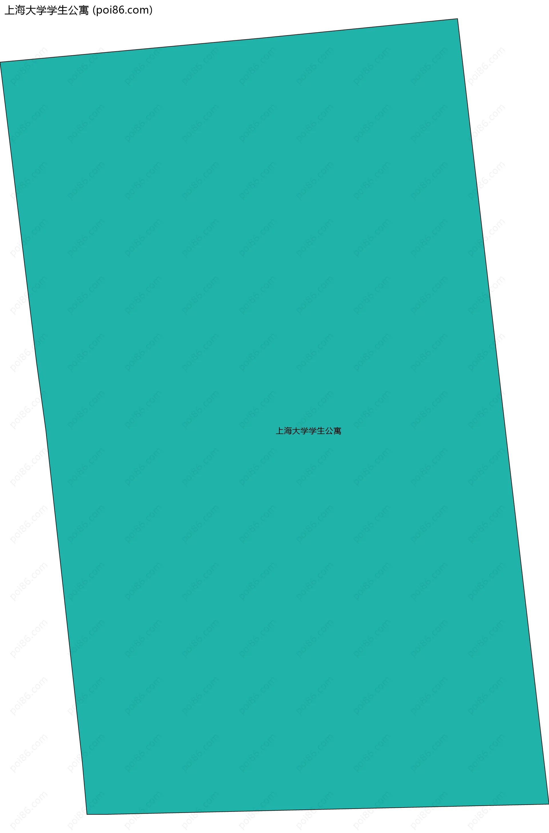 上海大学学生公寓边界地图