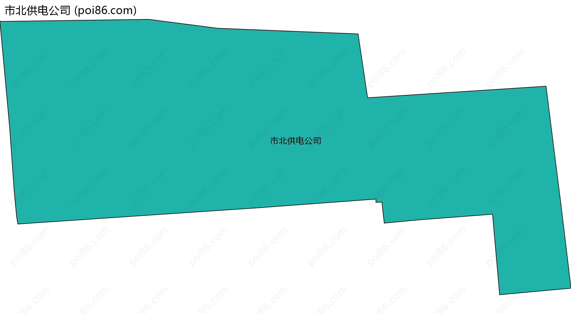市北供电公司边界地图