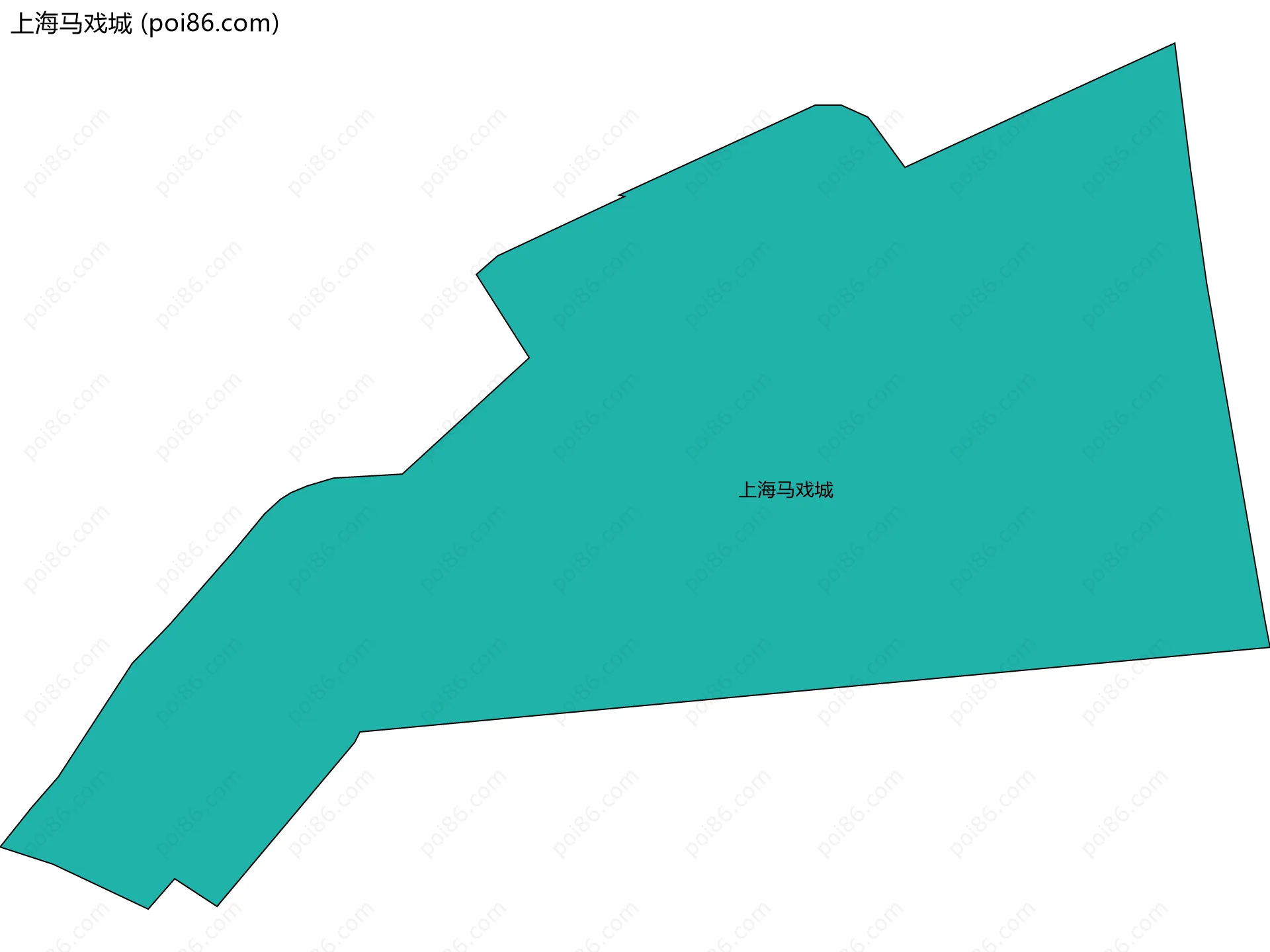 上海马戏城边界地图