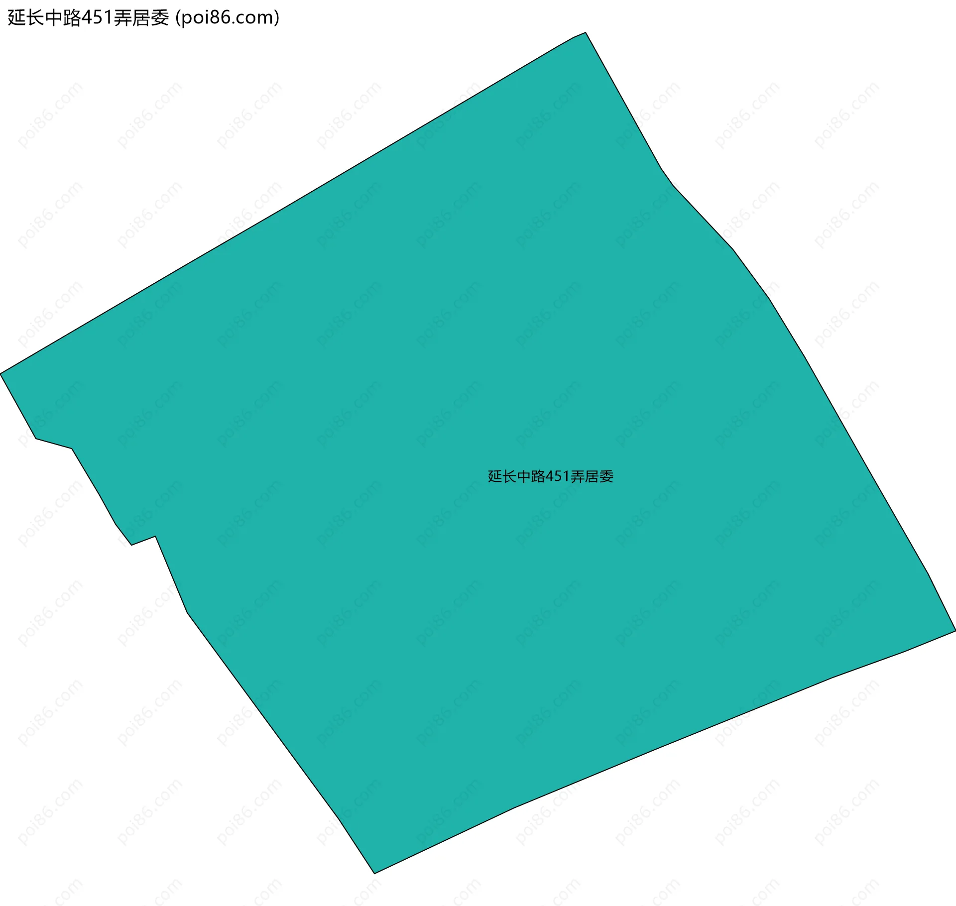 延长中路451弄居委边界地图