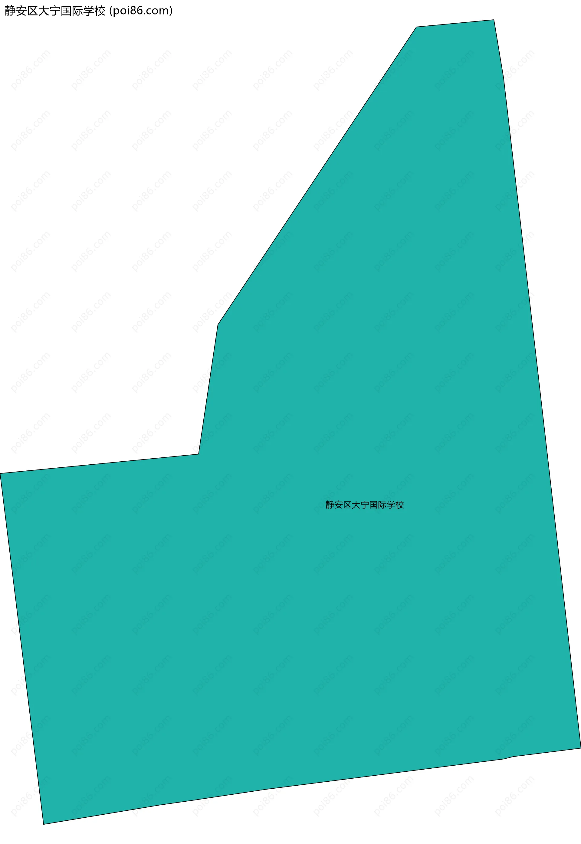 静安区大宁国际学校边界地图