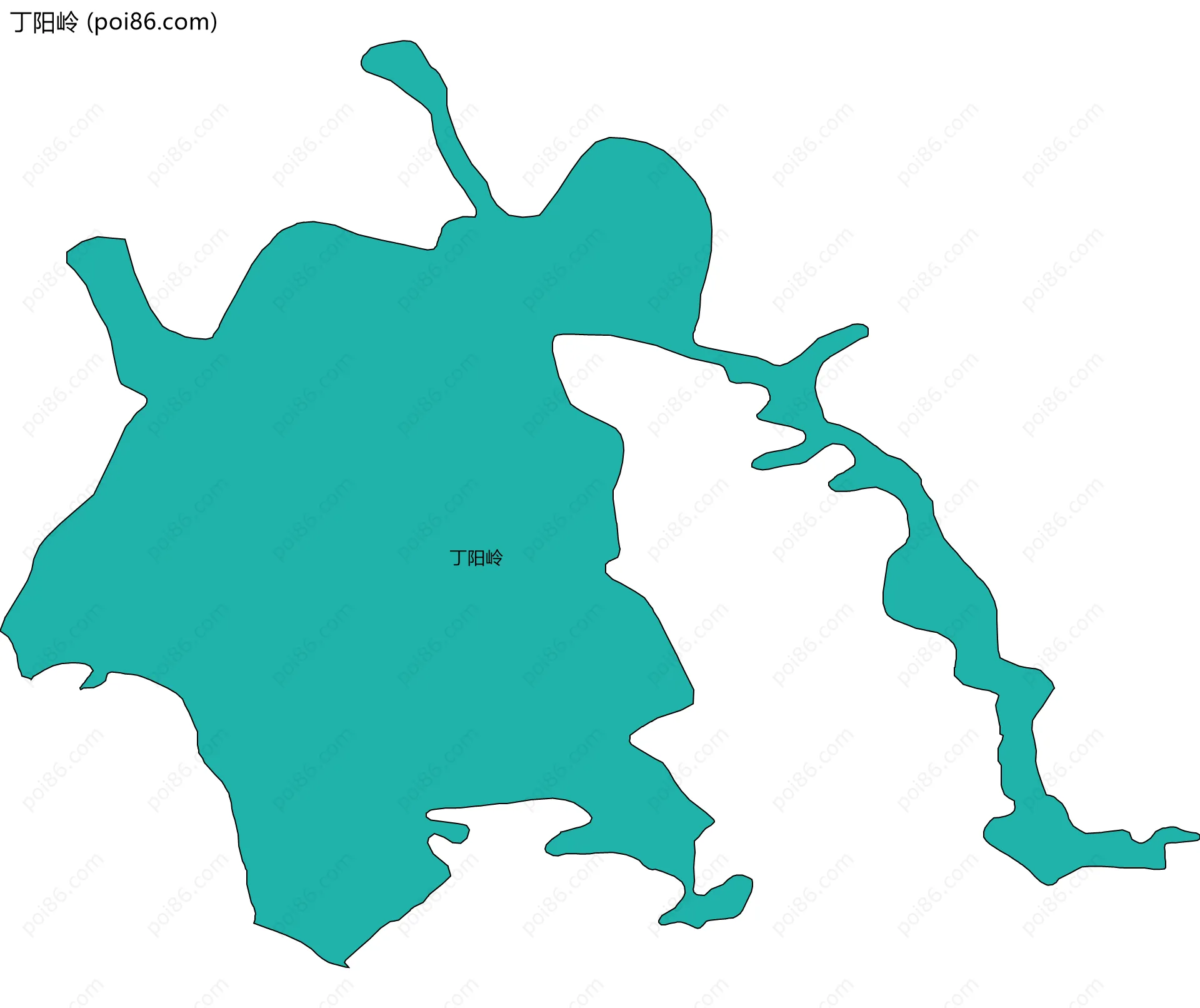 丁阳岭边界地图