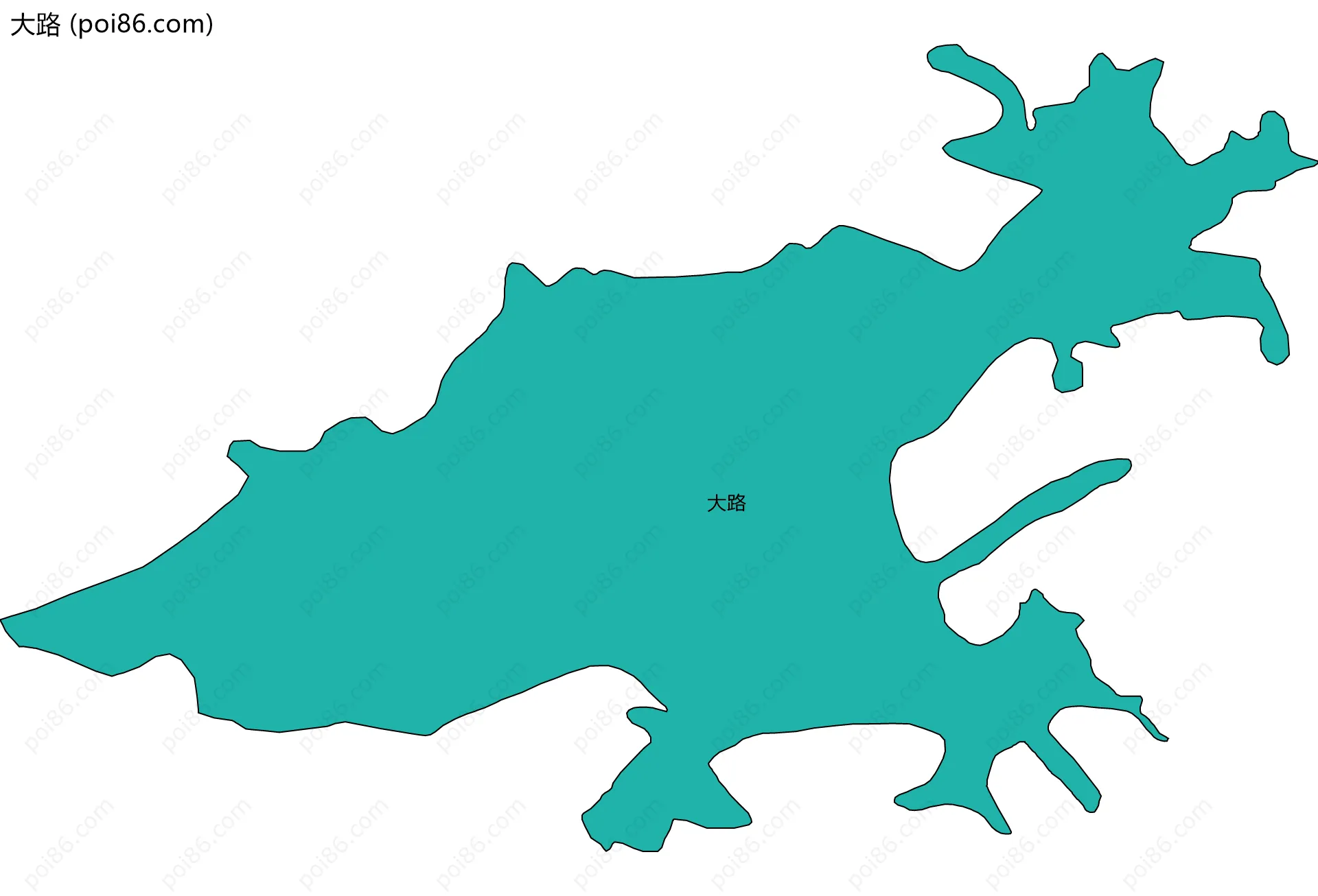 大路边界地图