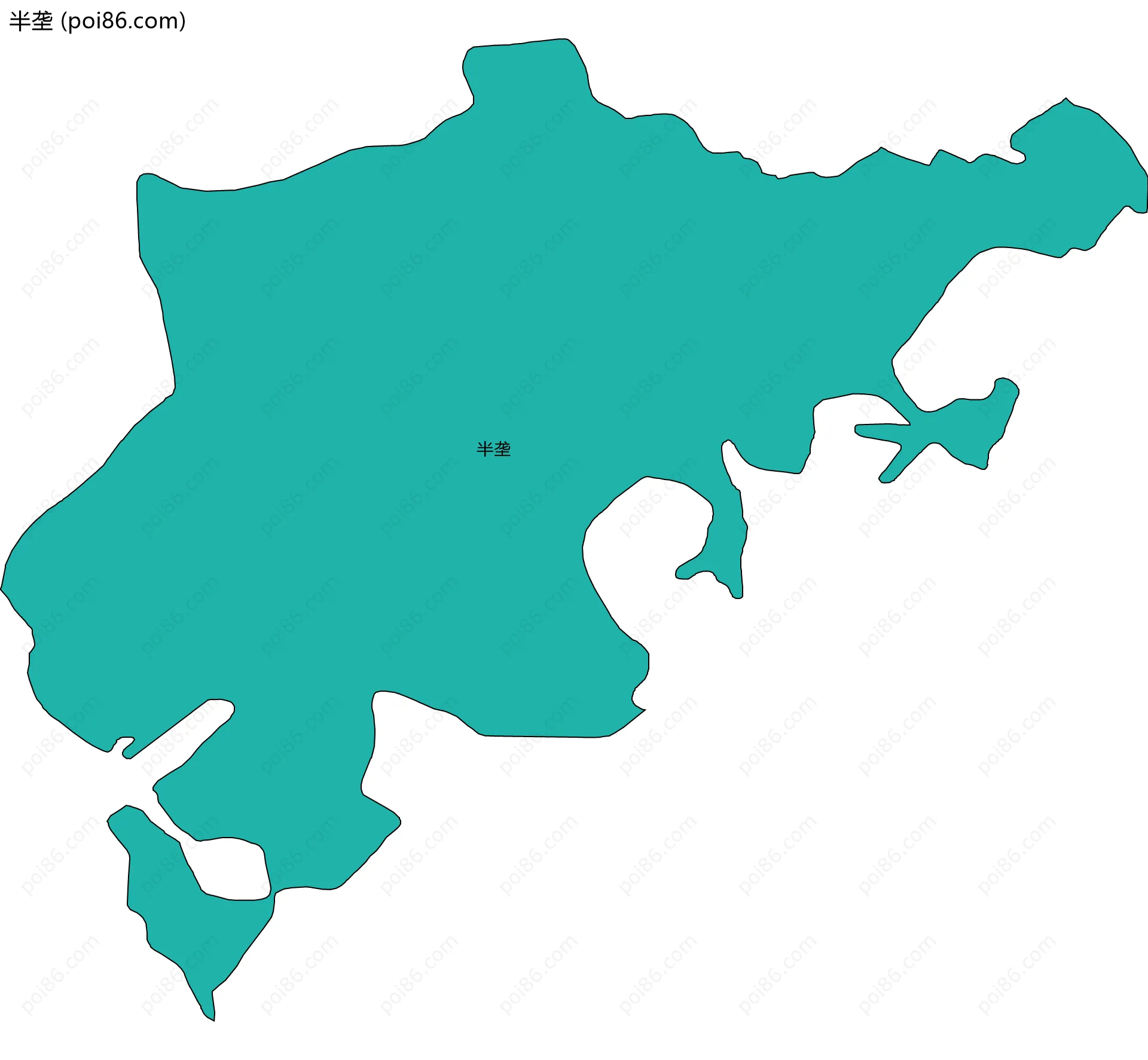 半垄边界地图