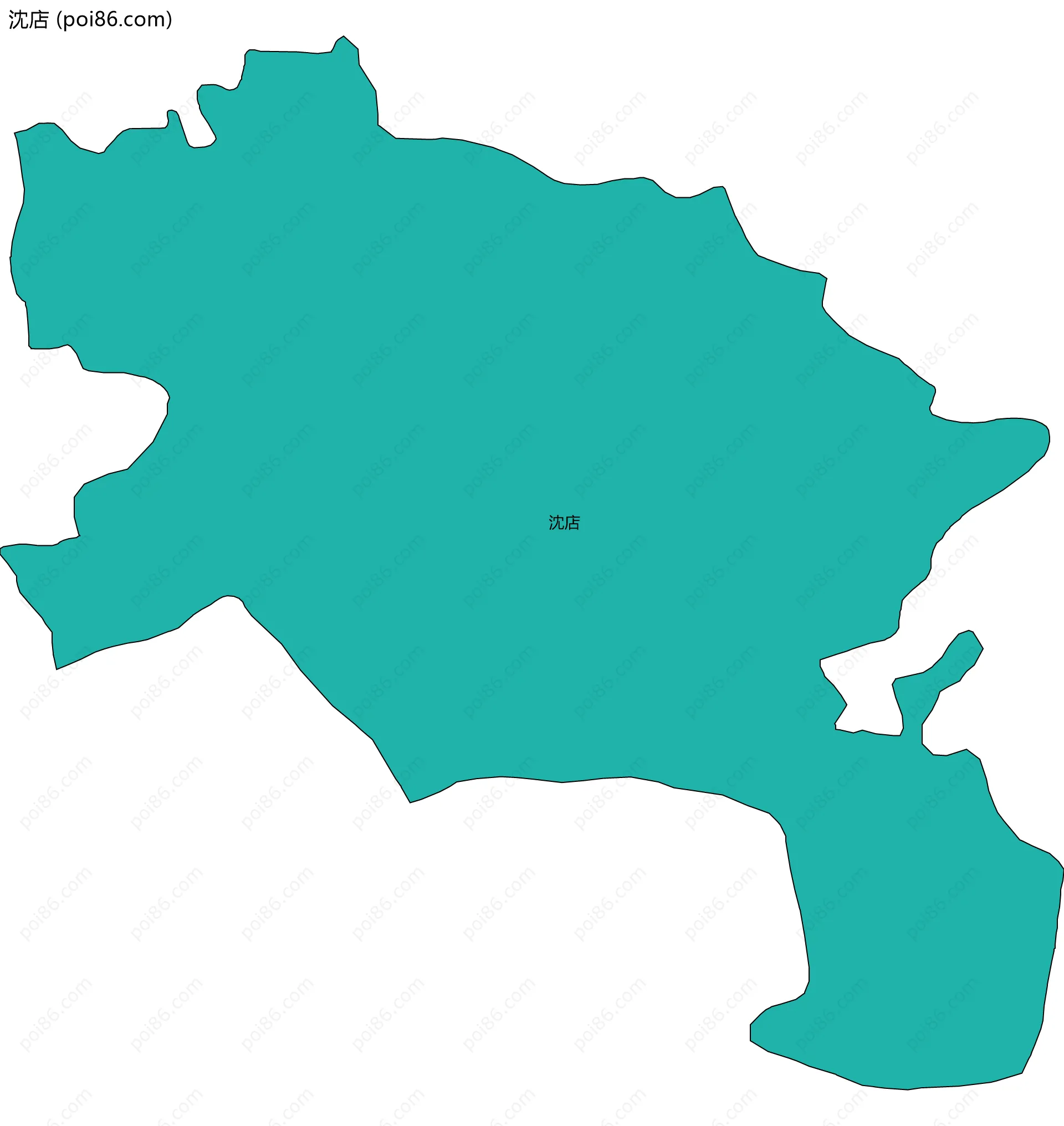 沈店边界地图