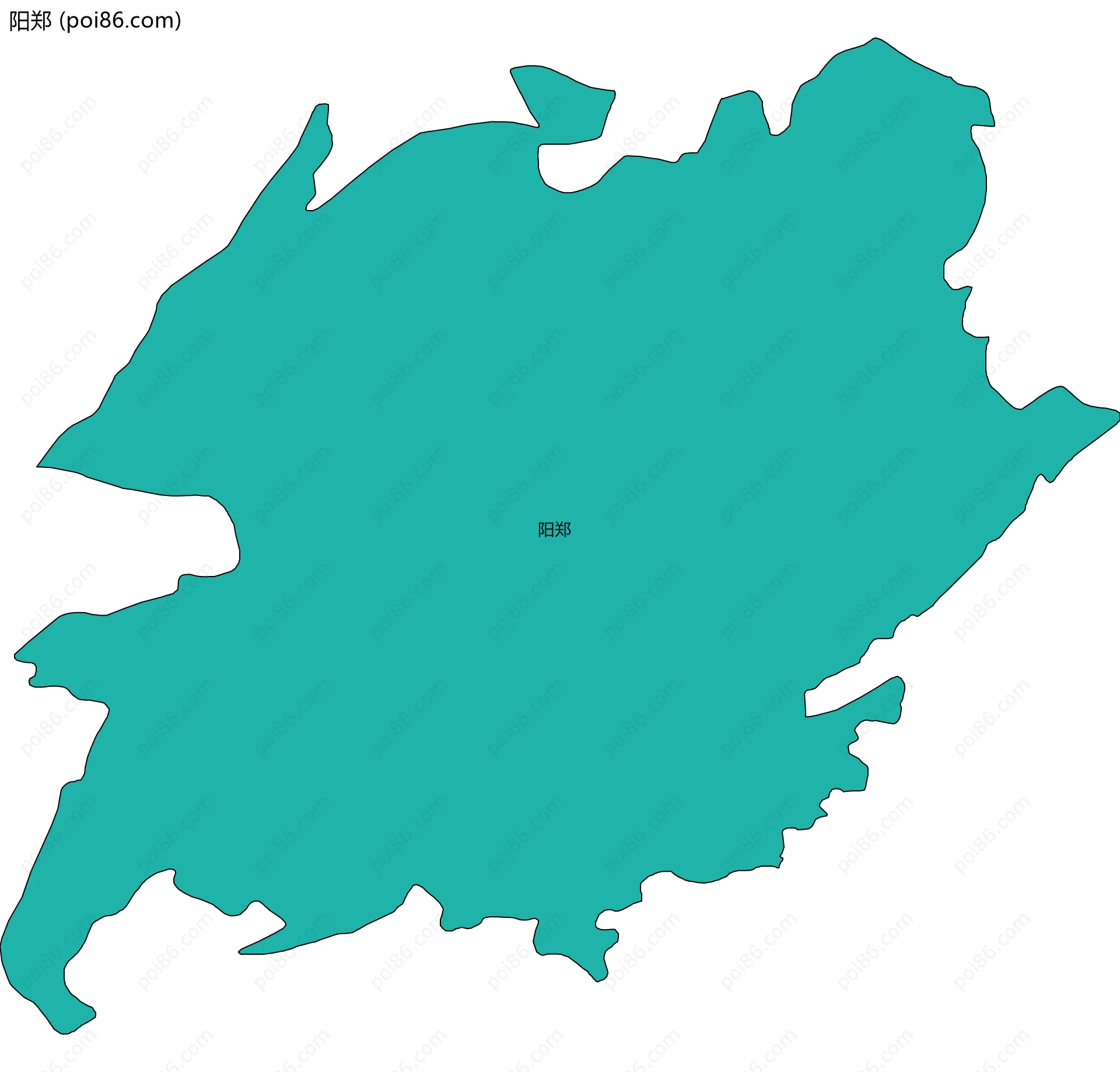 阳郑边界地图