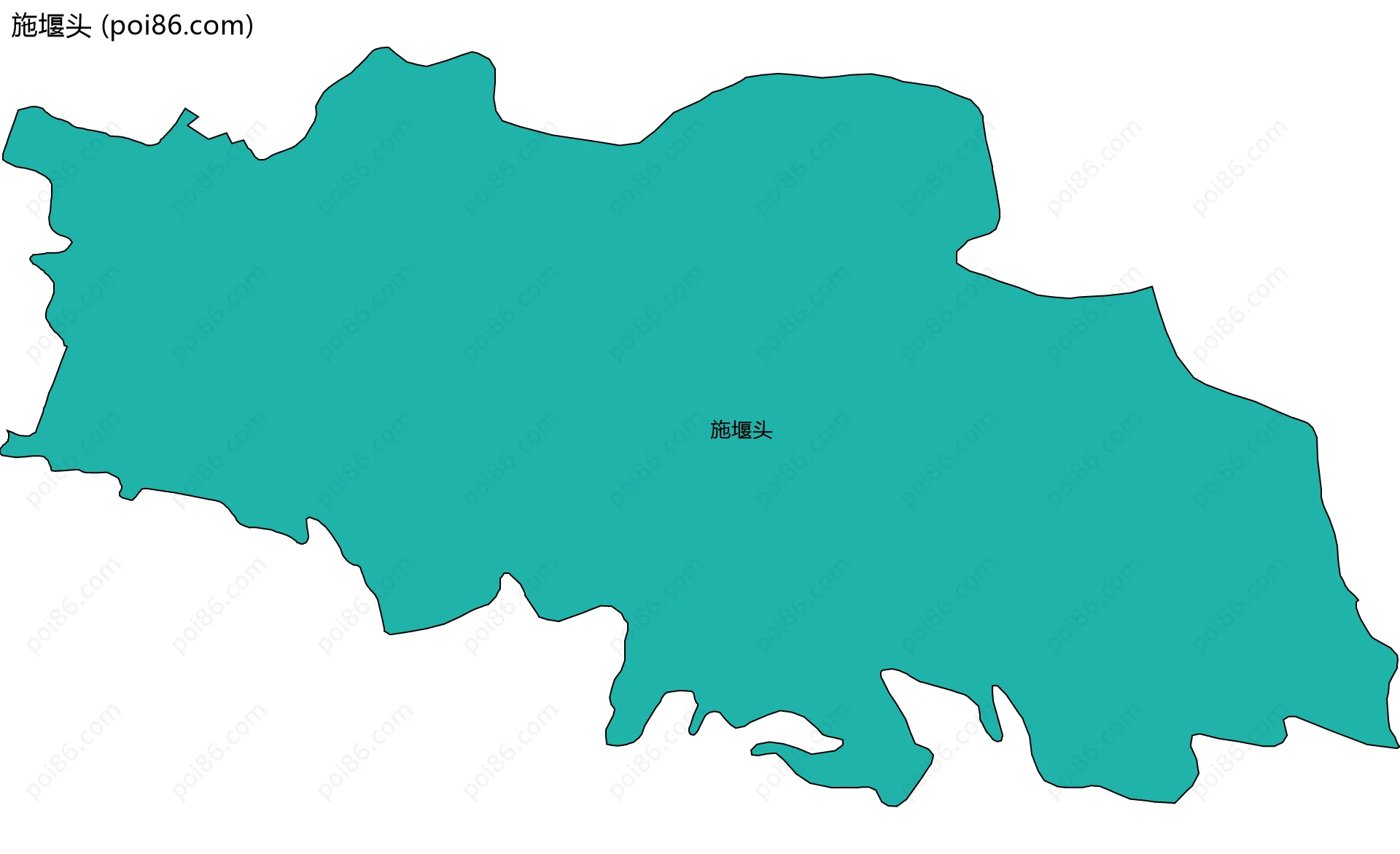 施堰头边界地图