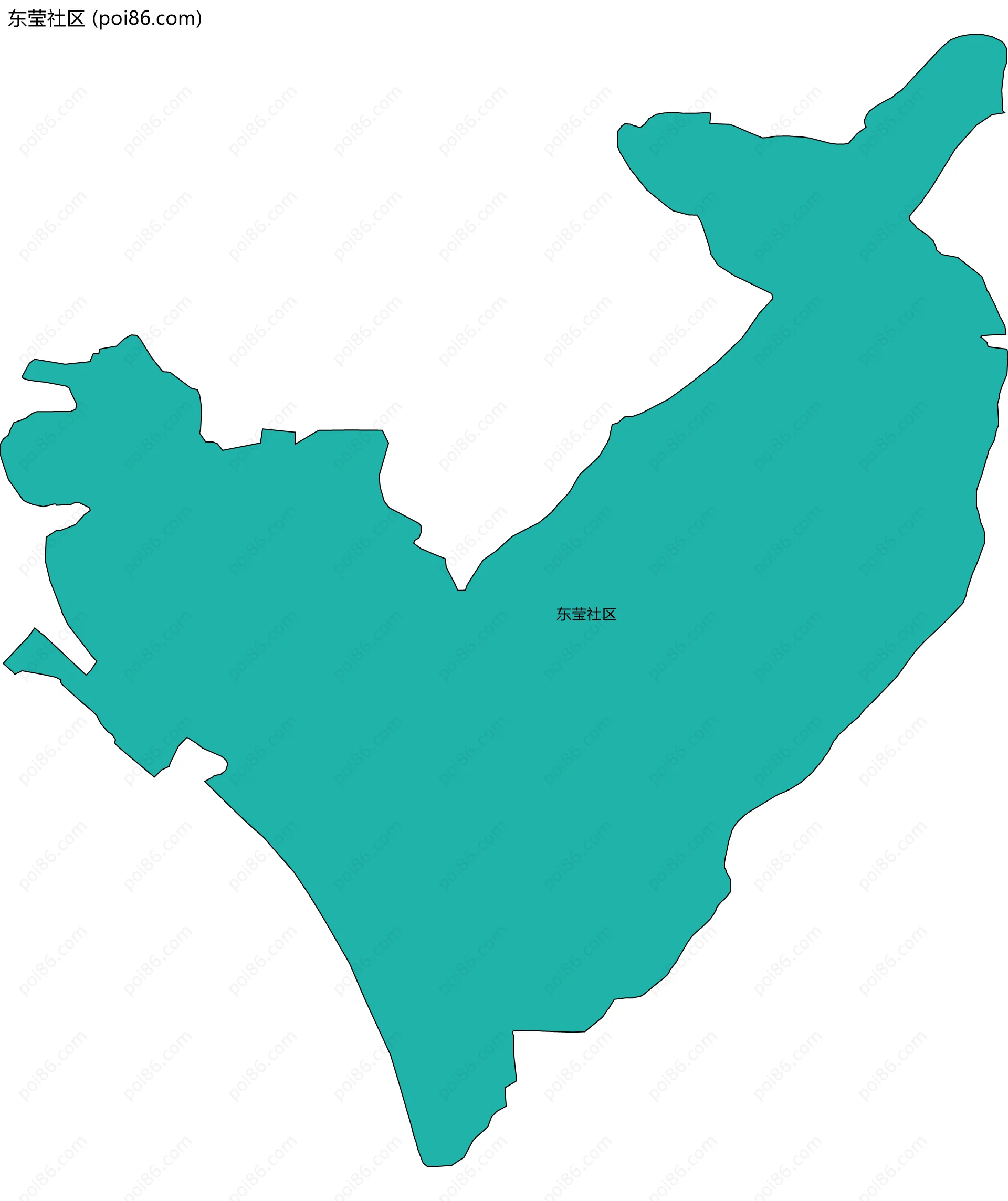 东莹社区边界地图