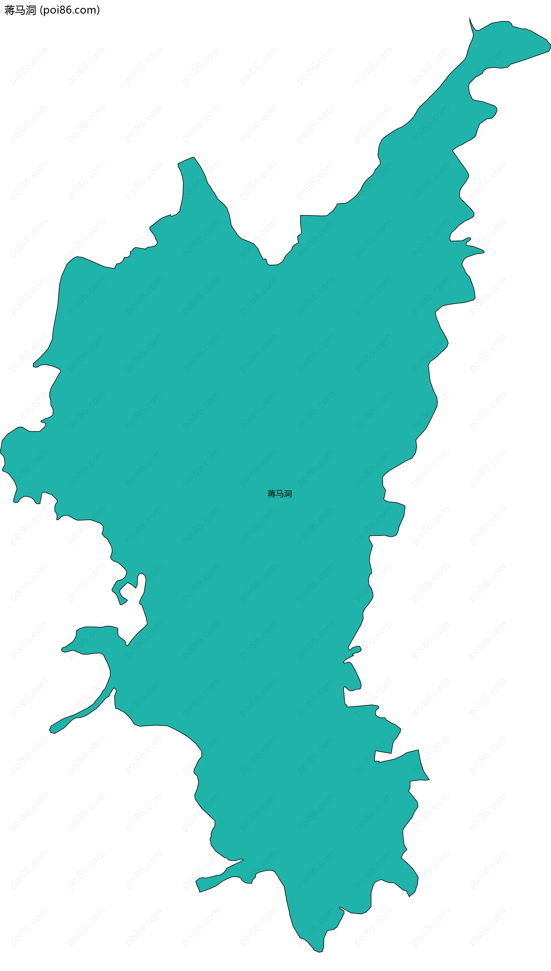 蒋马洞边界地图