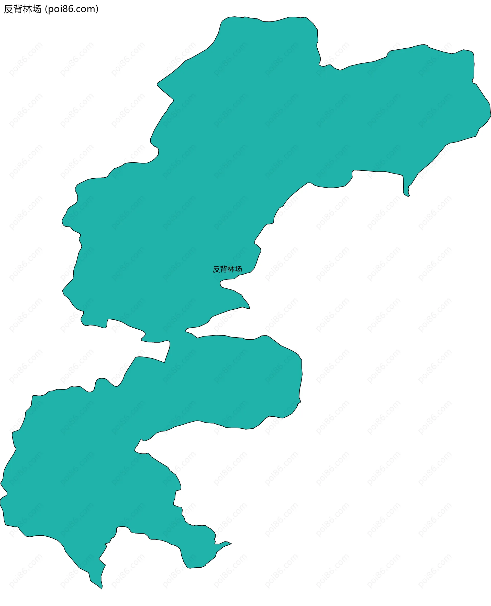 反背林场边界地图