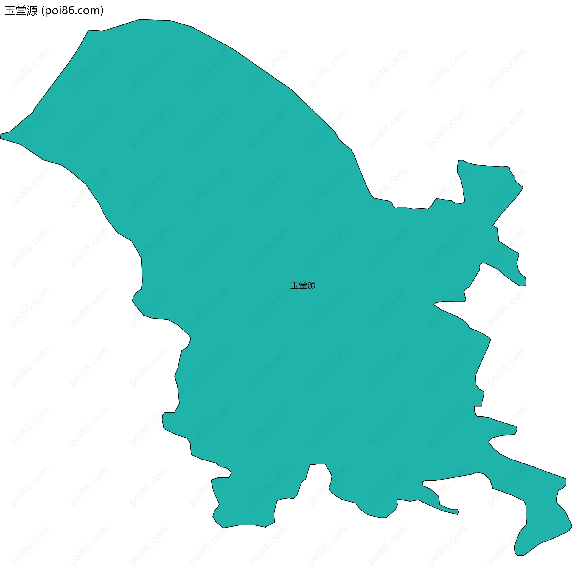 玉堂源边界地图