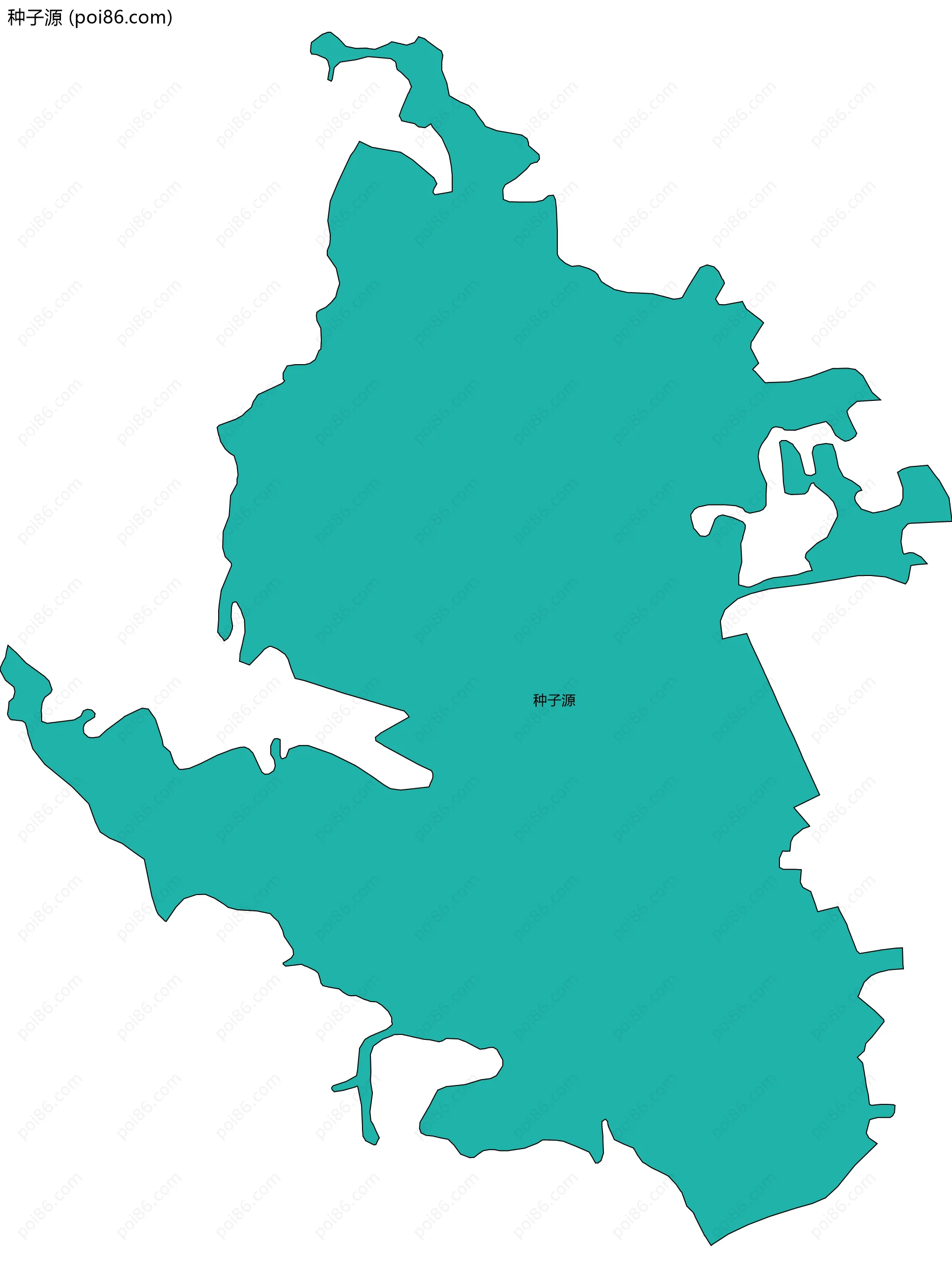 种子源边界地图