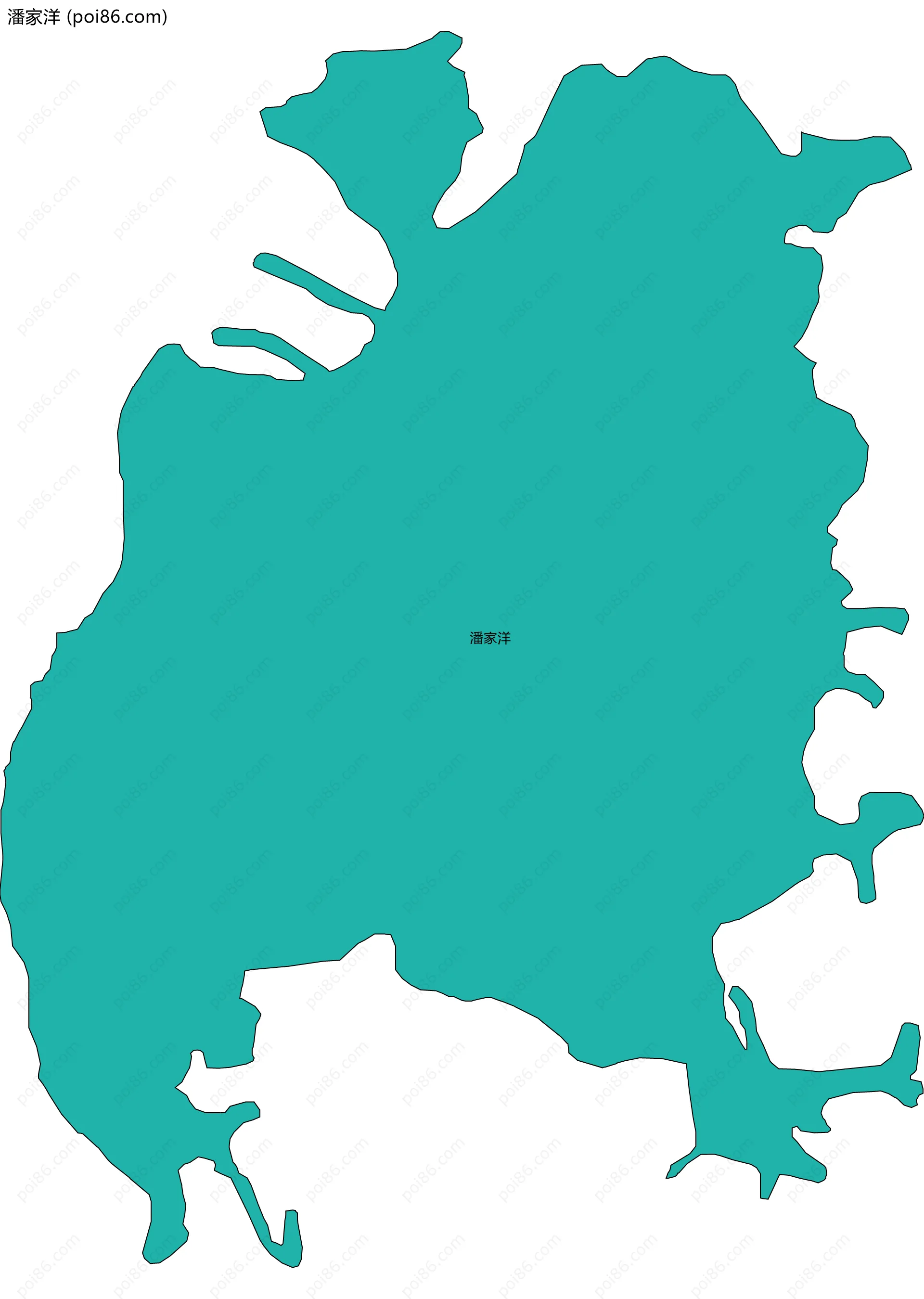 潘家洋边界地图