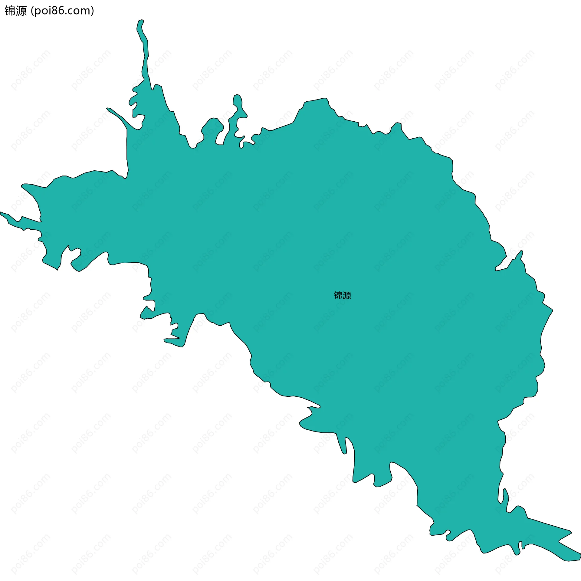 锦源边界地图