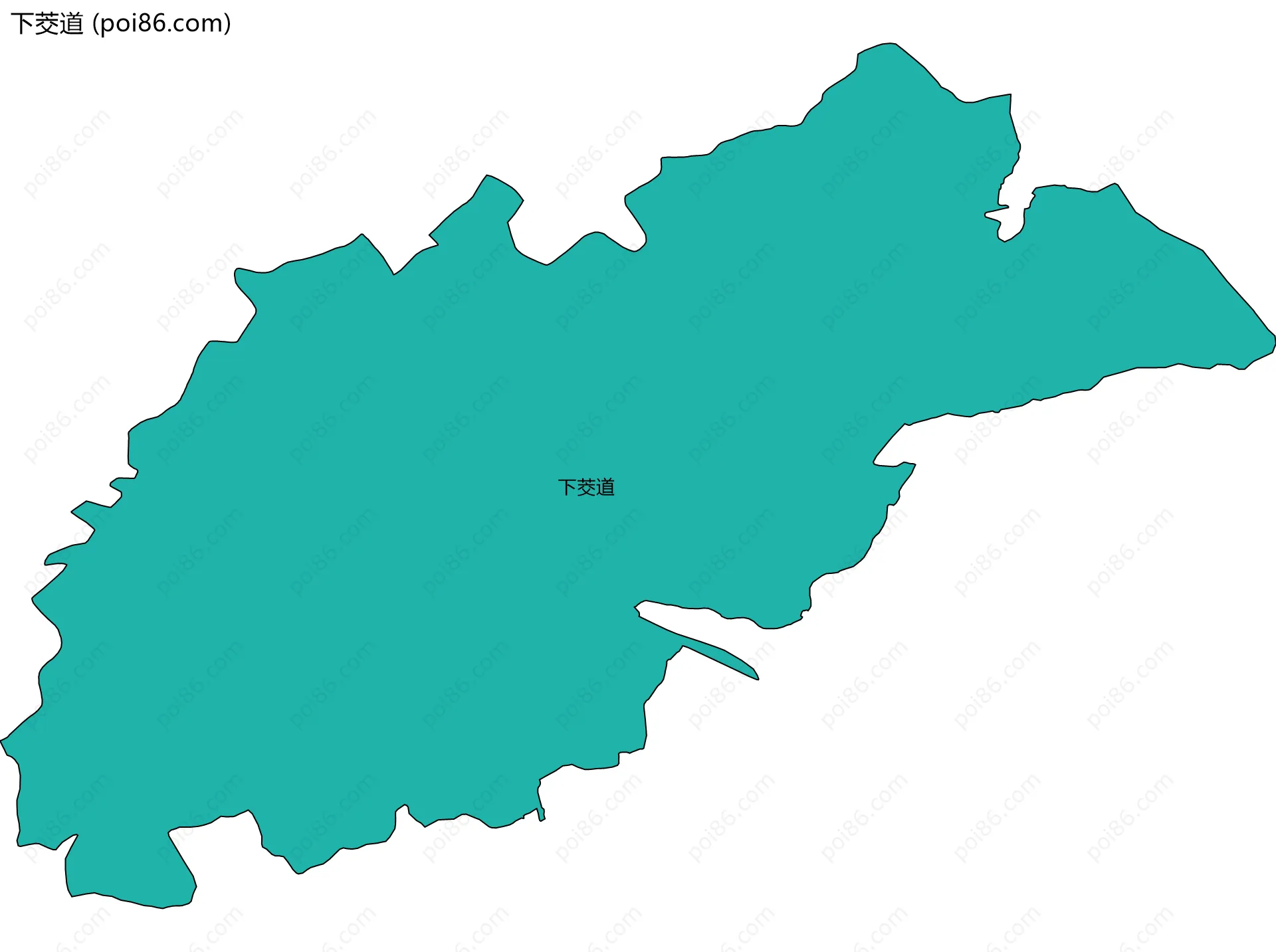 下茭道边界地图