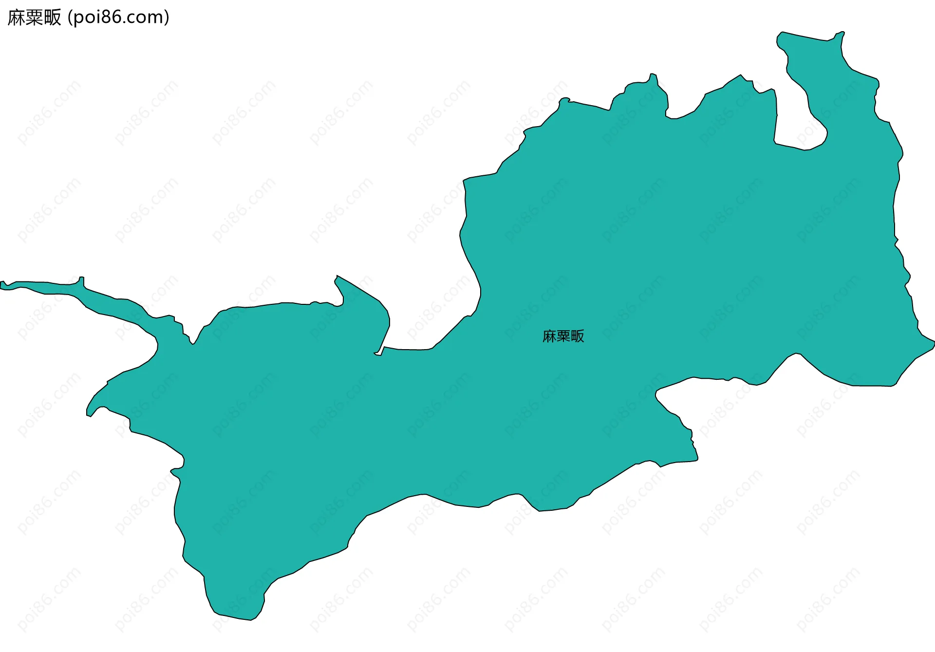 麻粟畈边界地图