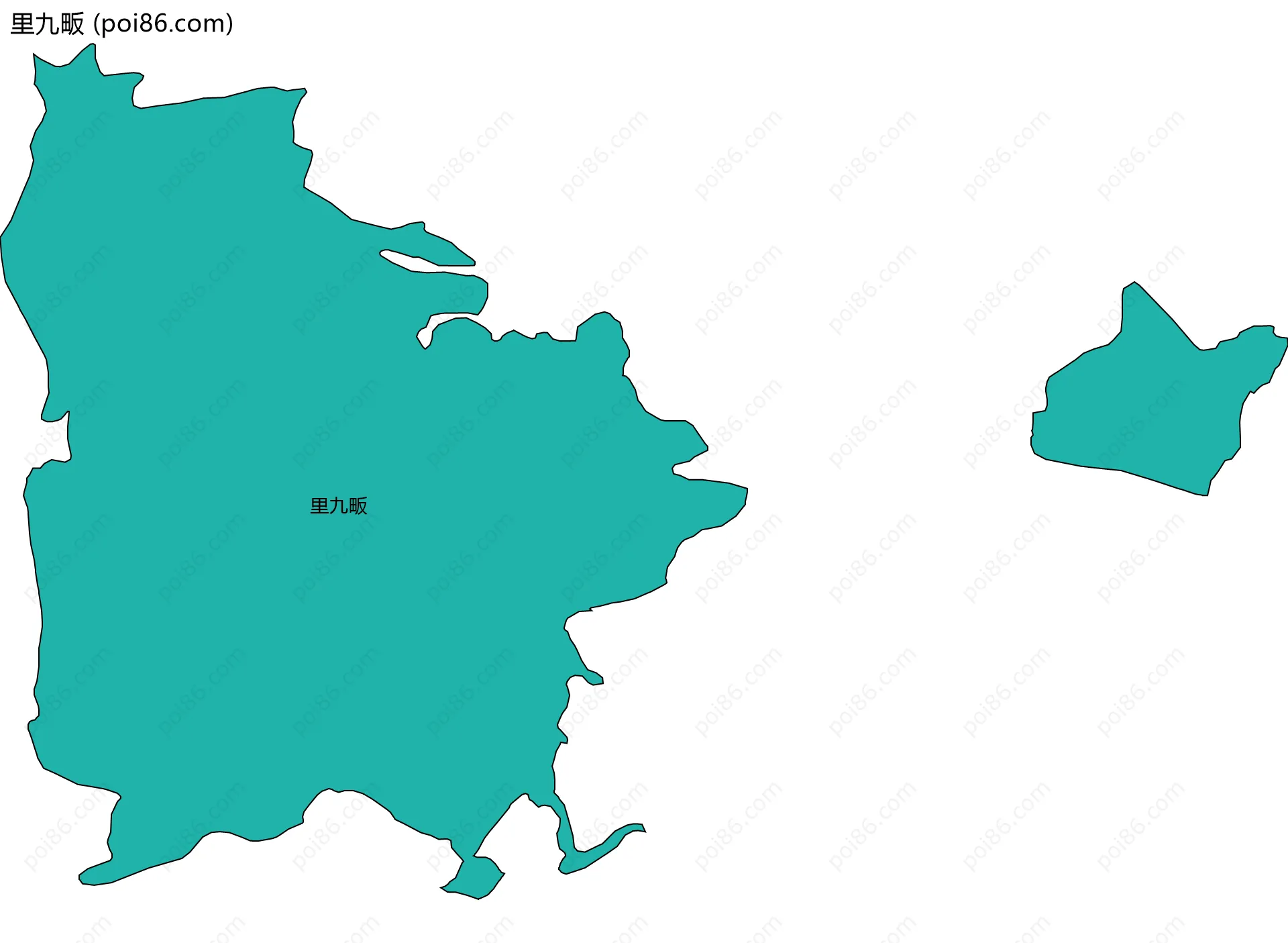里九畈边界地图