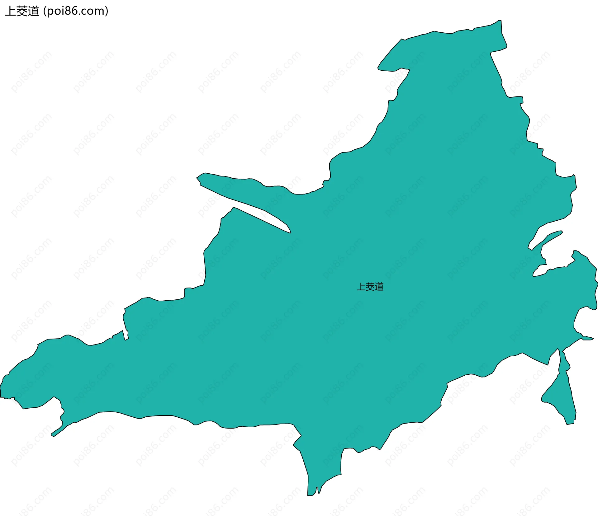 上茭道边界地图