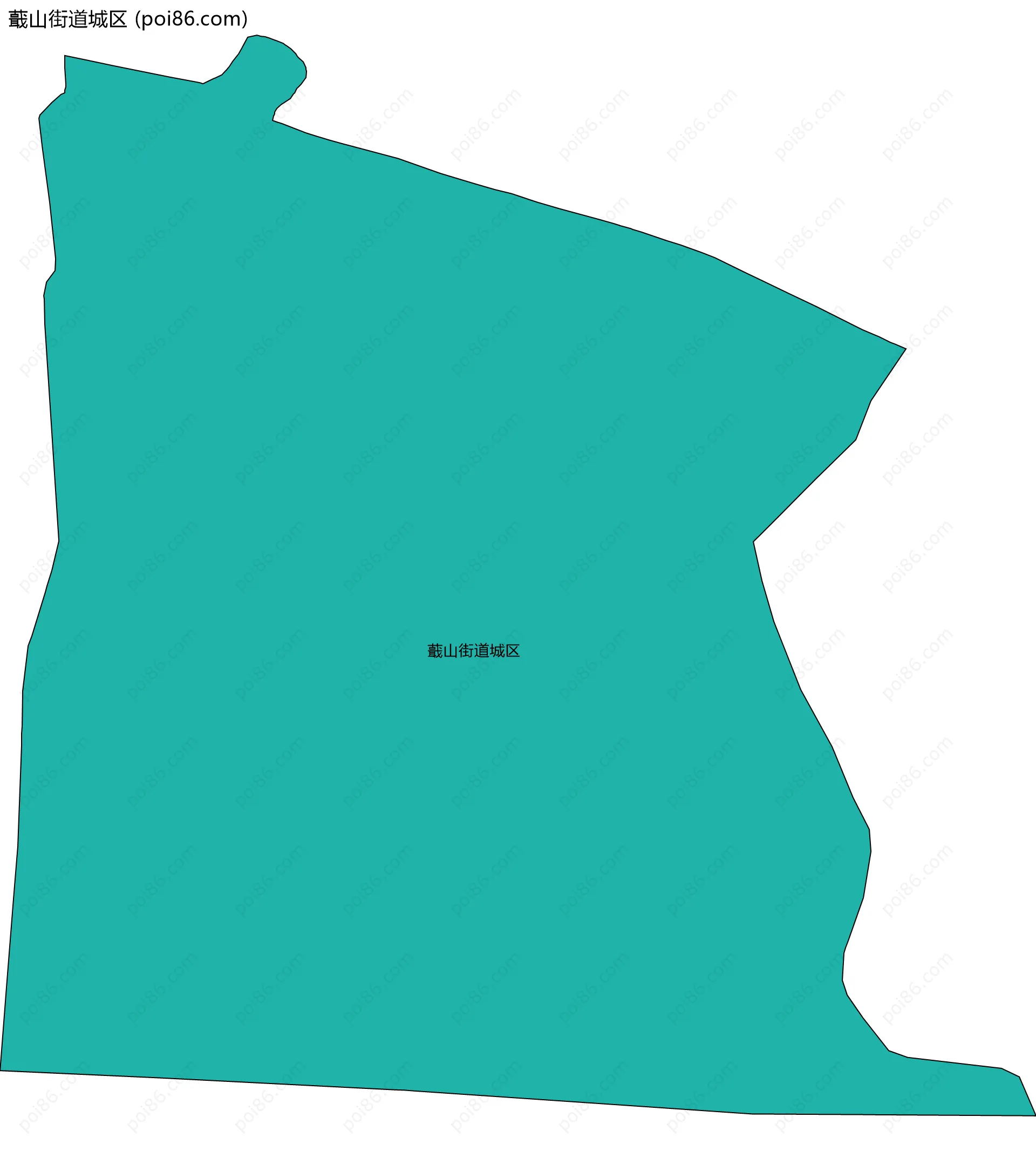 蕺山街道城区边界地图