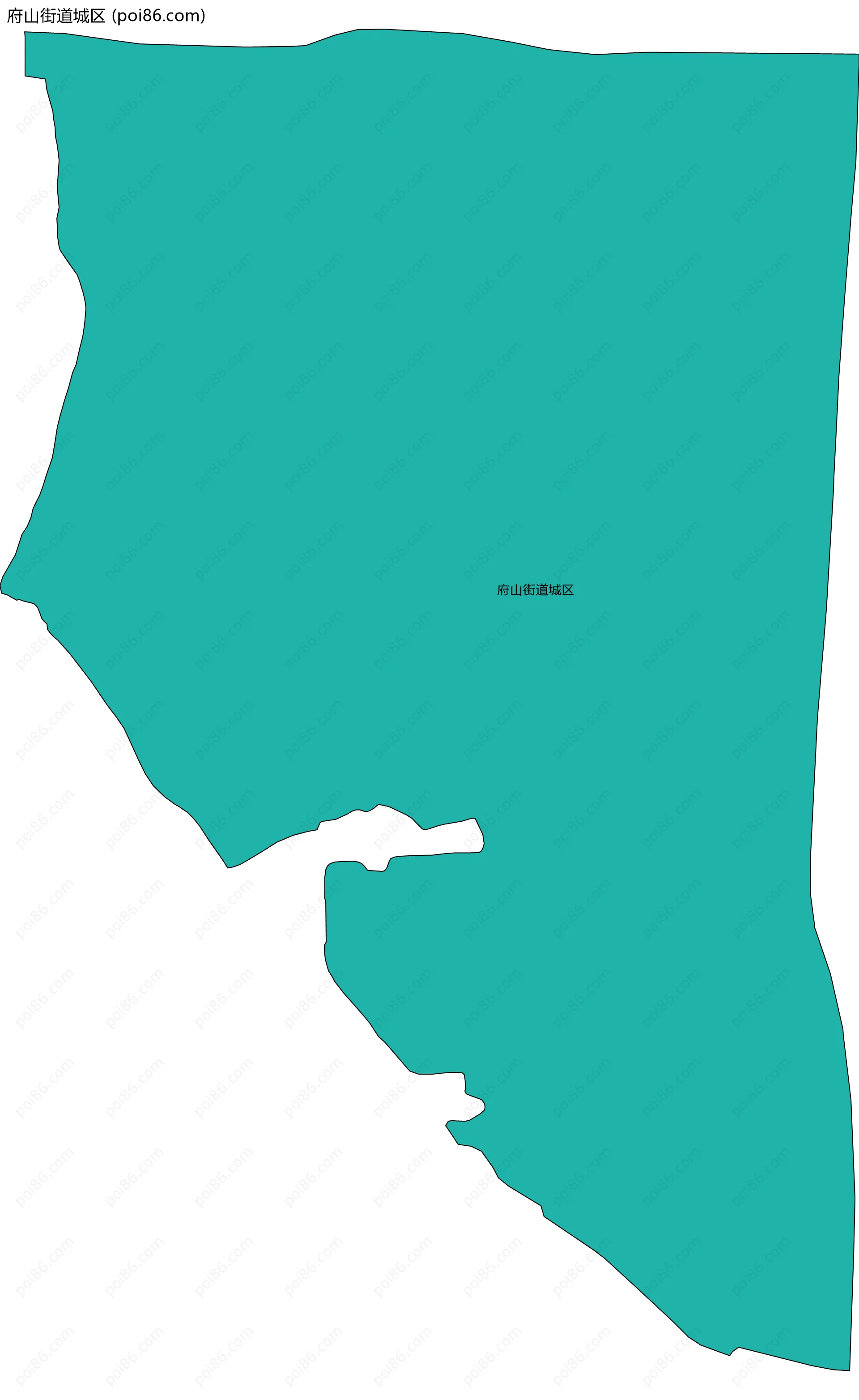 府山街道城区边界地图