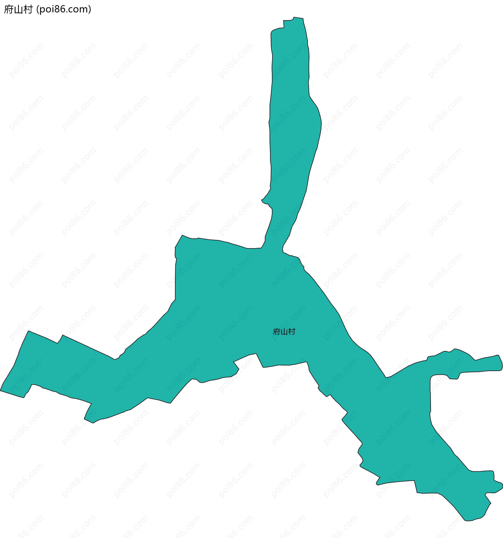 府山村边界地图