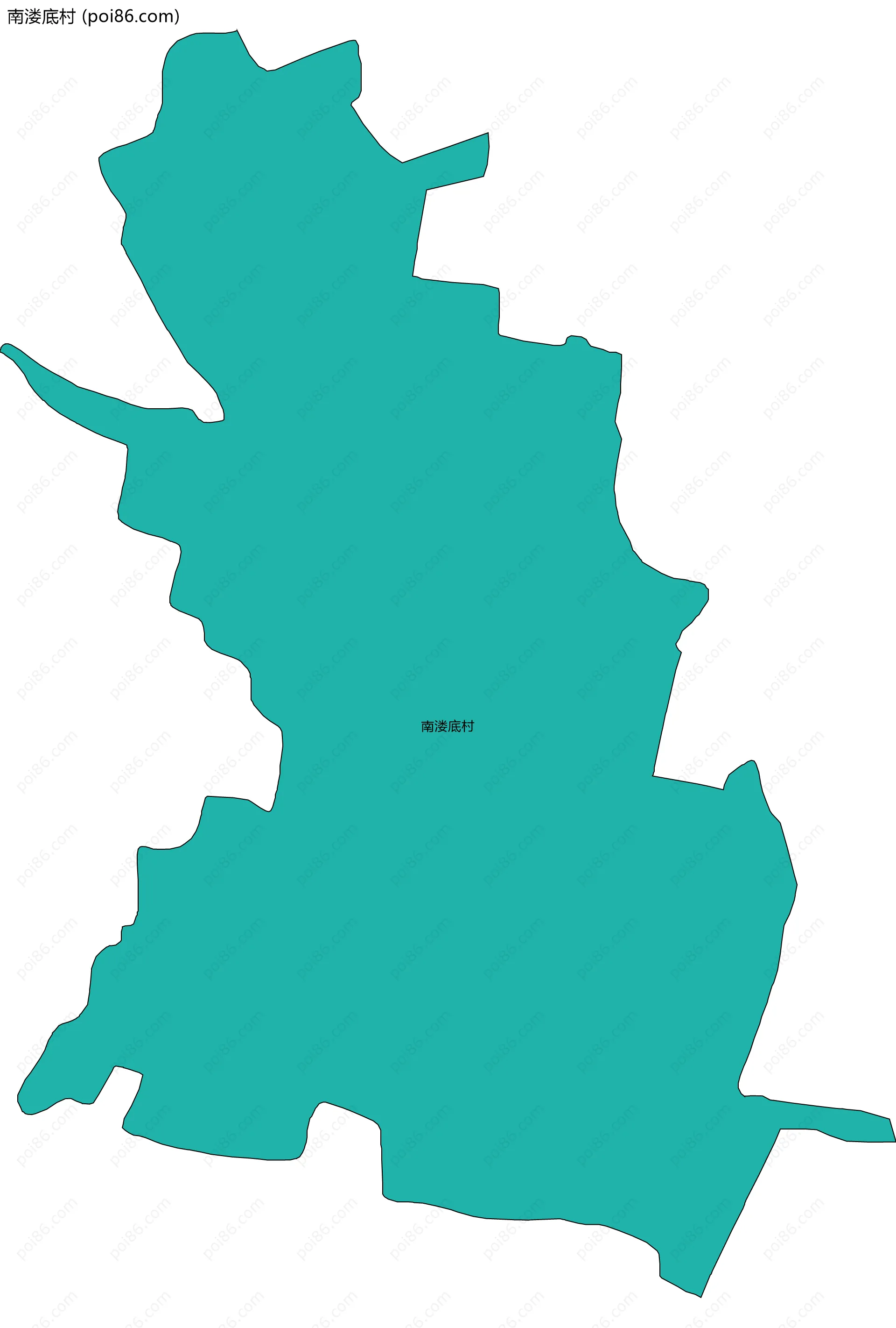 南溇底村边界地图