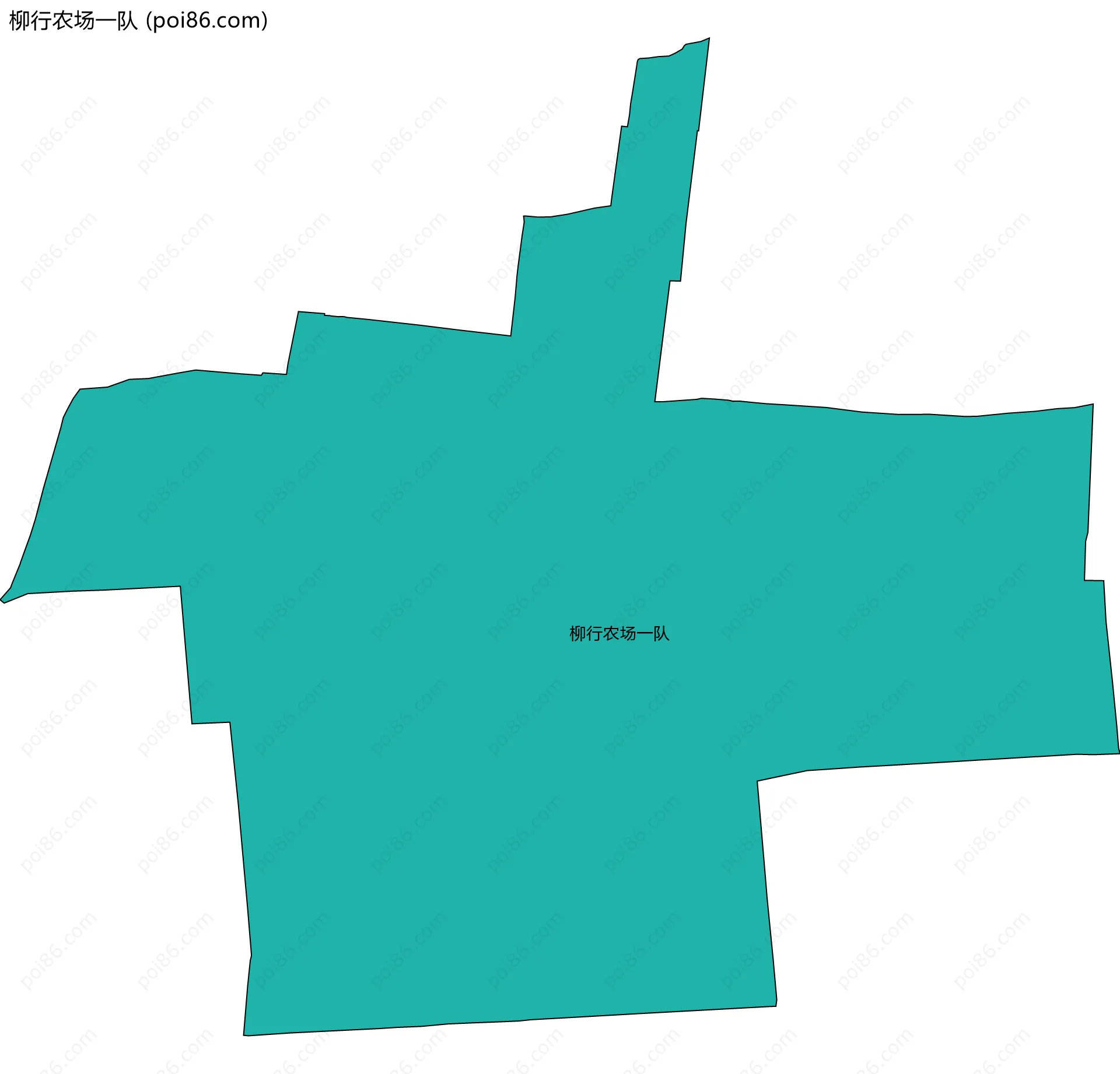 柳行农场一队边界地图