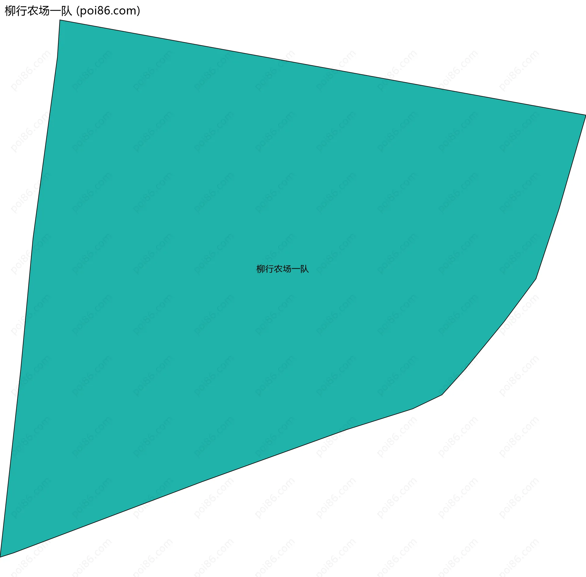 柳行农场一队边界地图