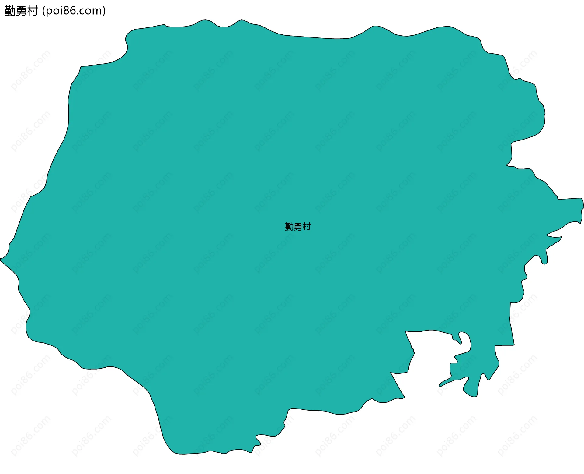勤勇村边界地图