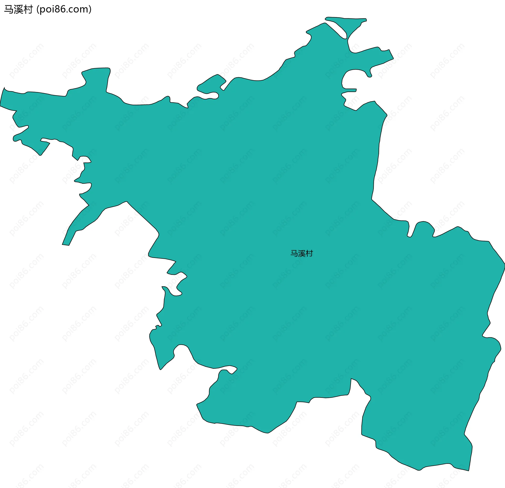 马溪村边界地图