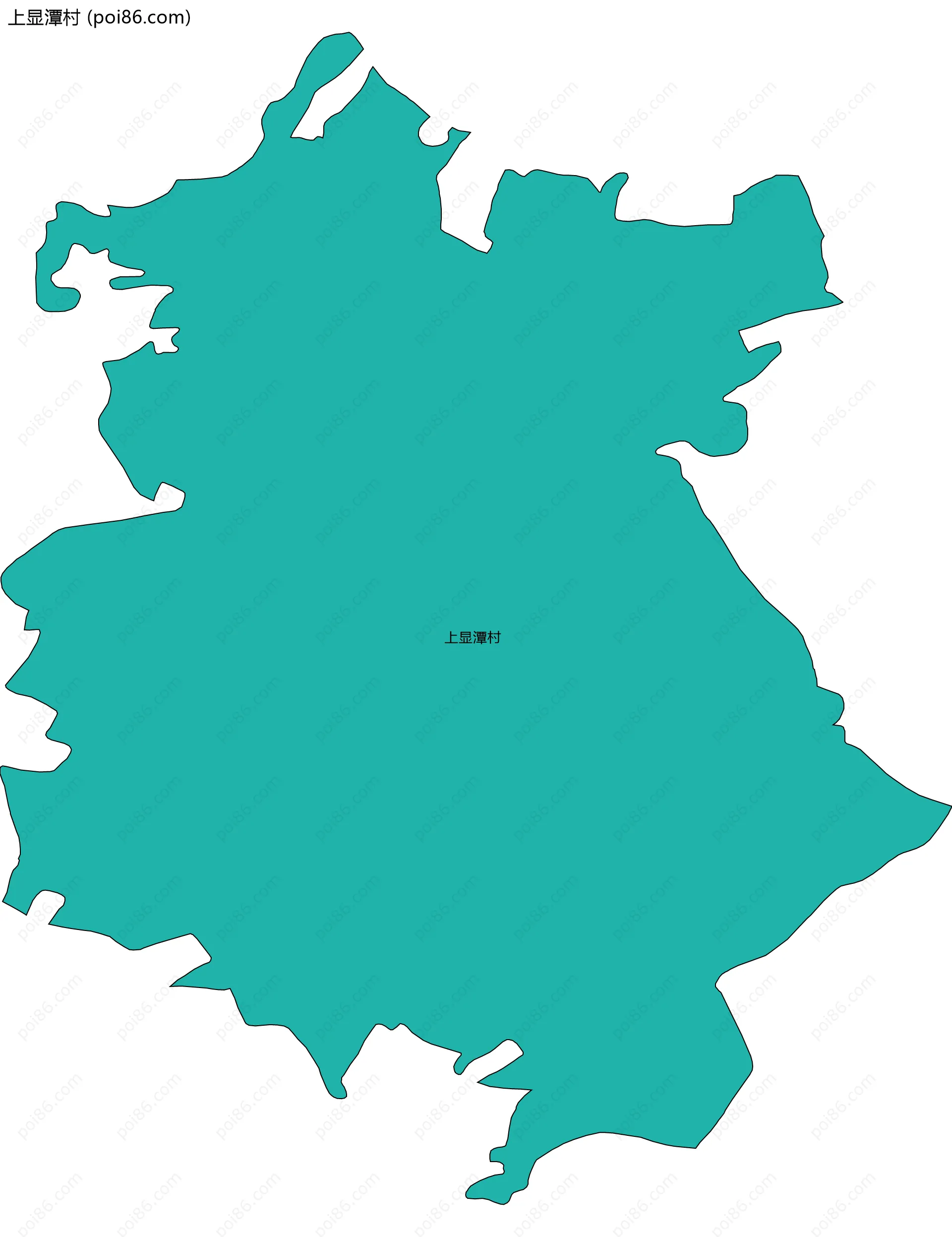 上显潭村边界地图