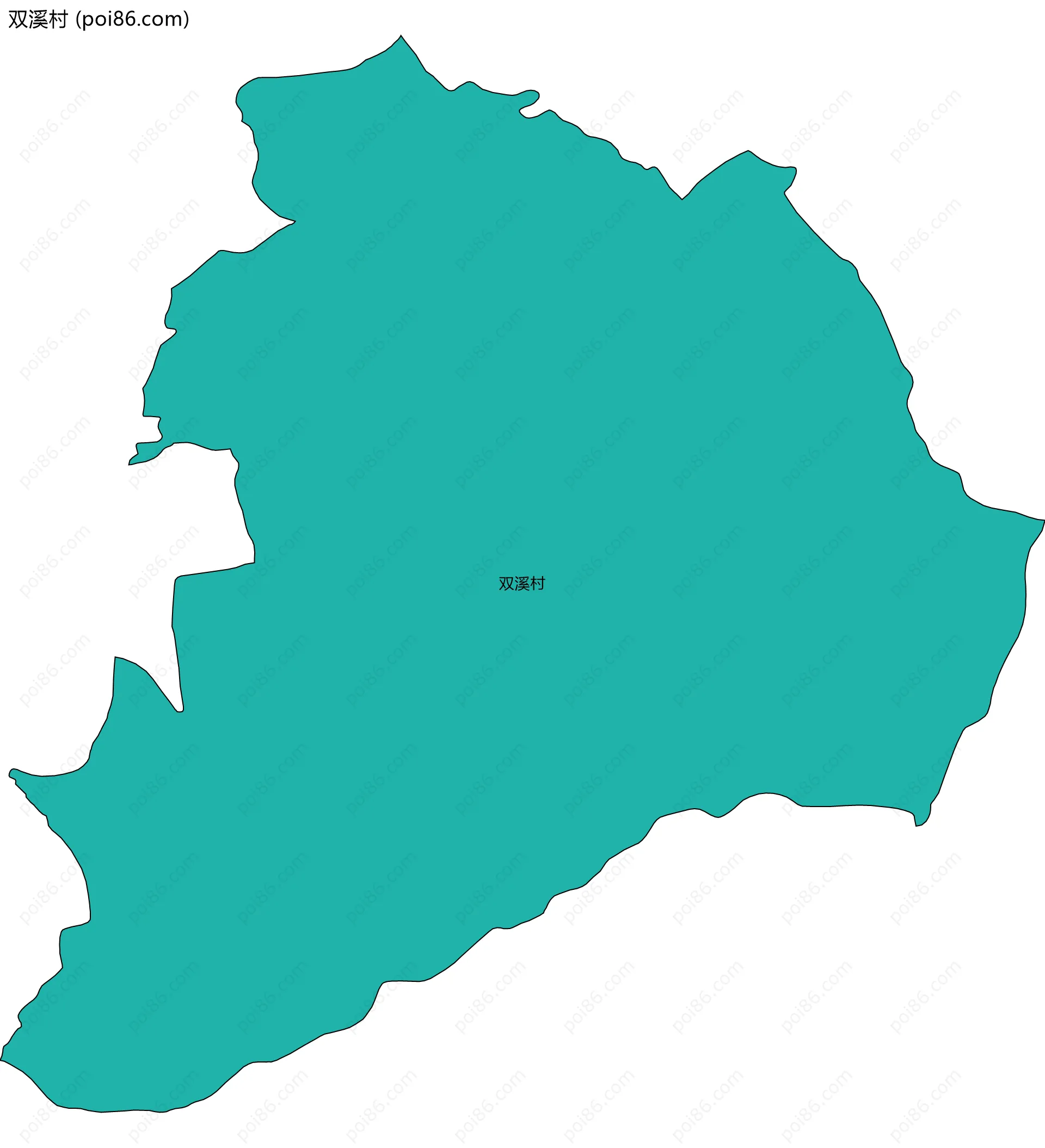 双溪村边界地图