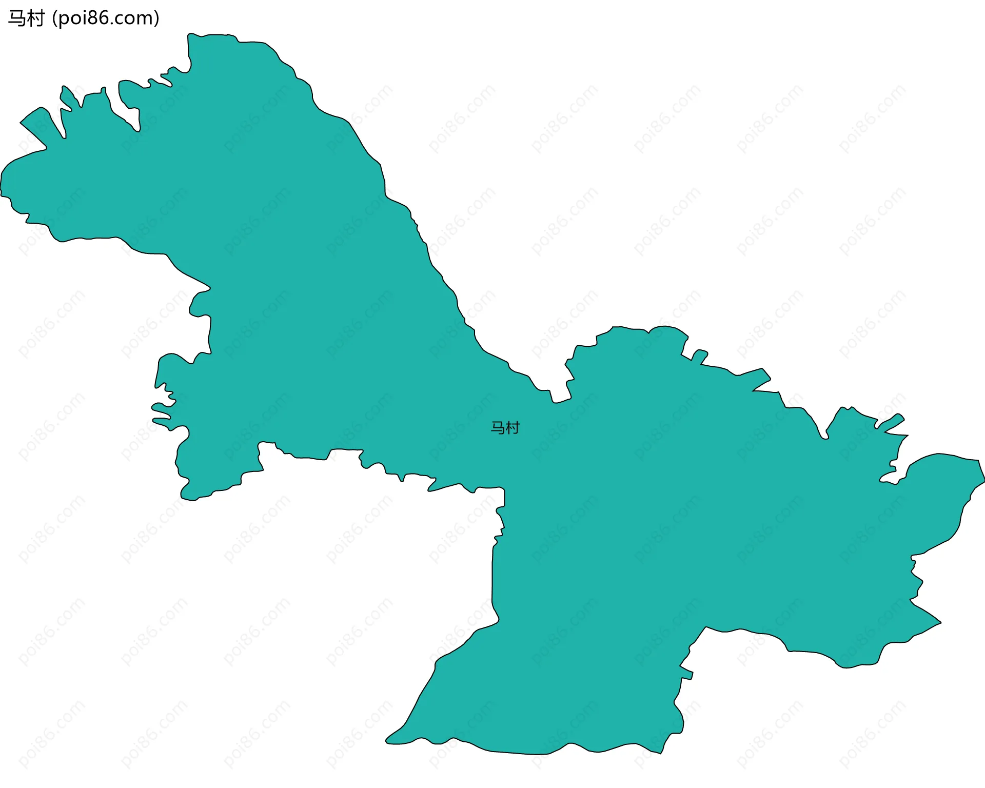 马村边界地图