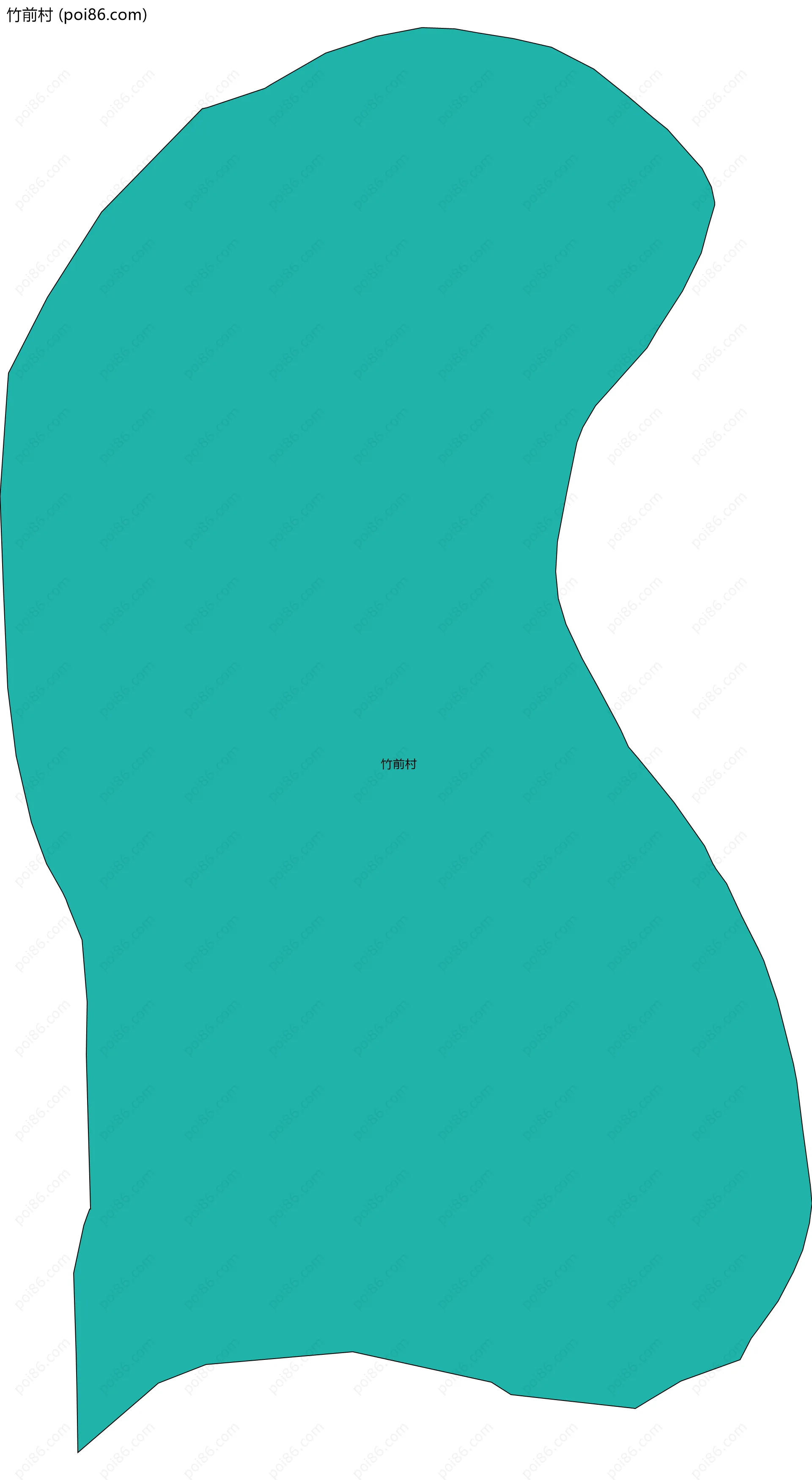 竹前村边界地图