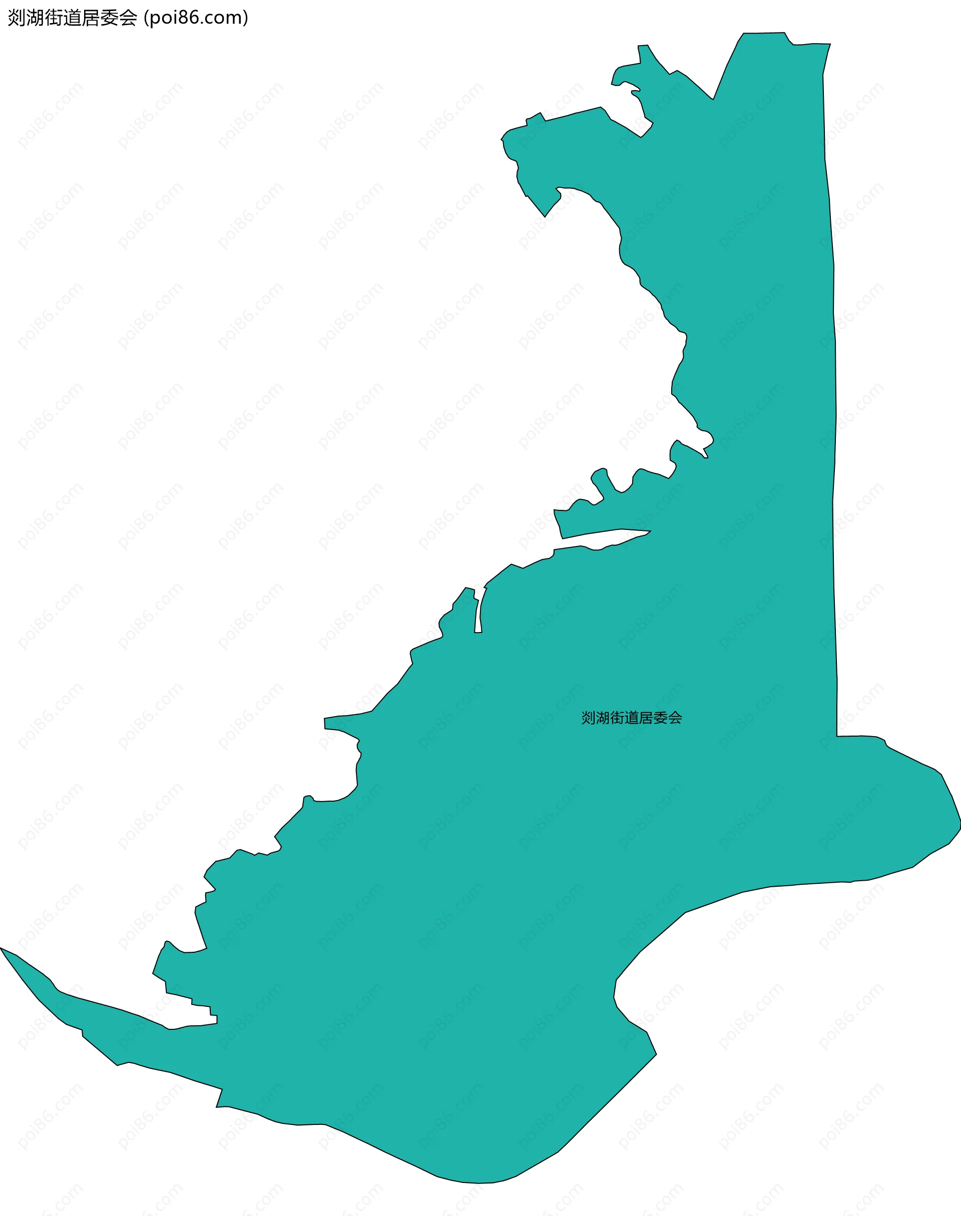 剡湖街道居委会边界地图