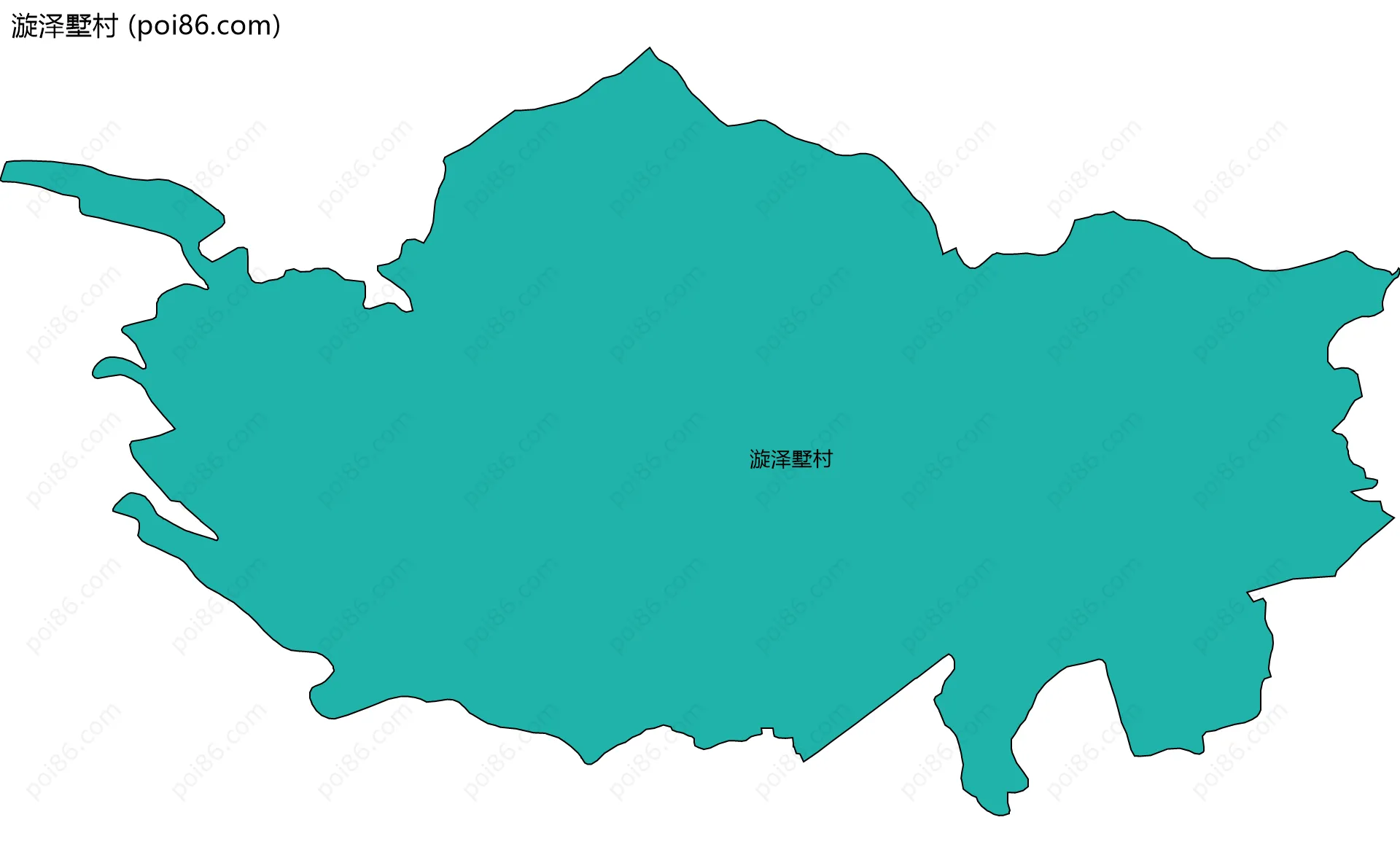 漩泽墅村边界地图