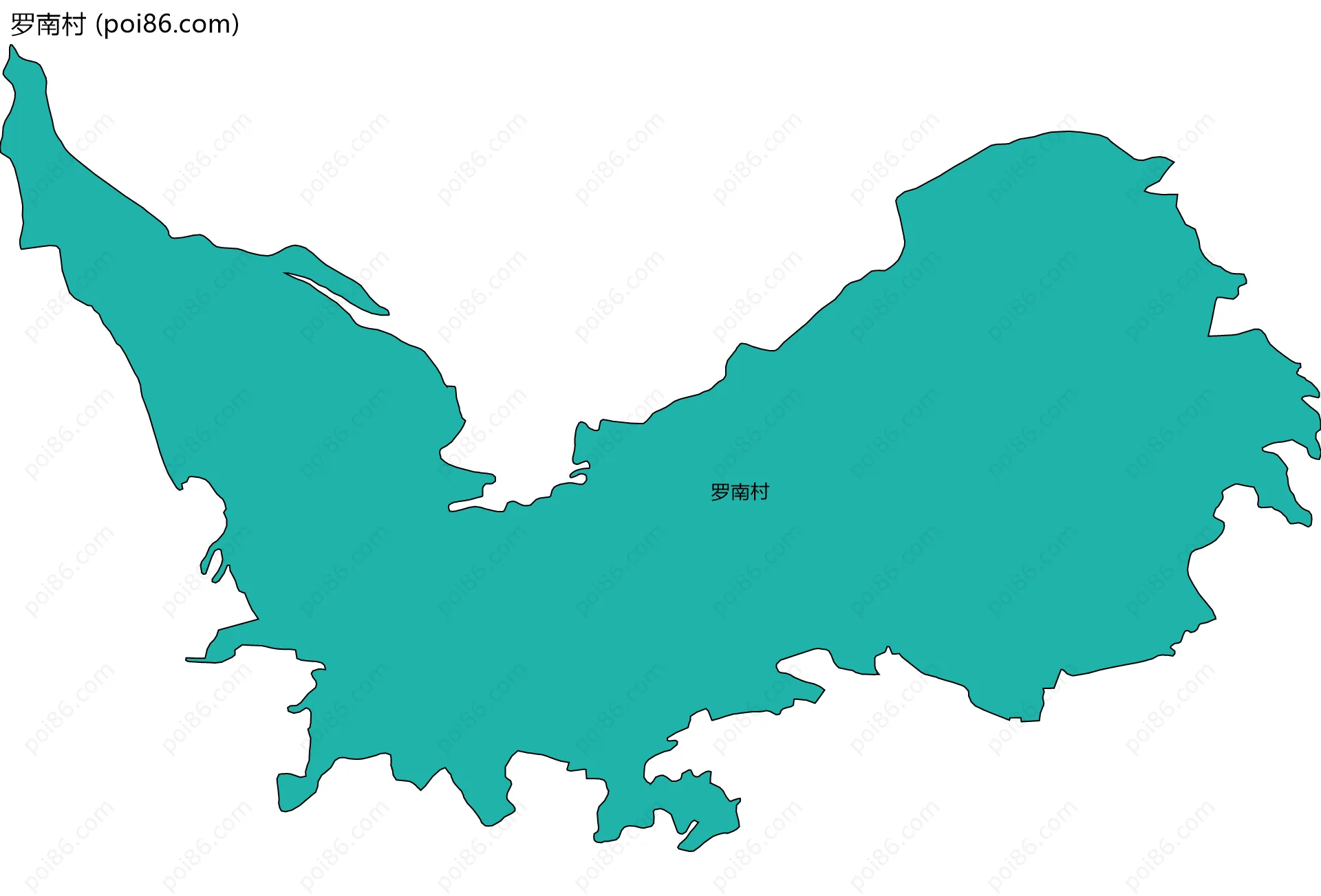 罗南村边界地图