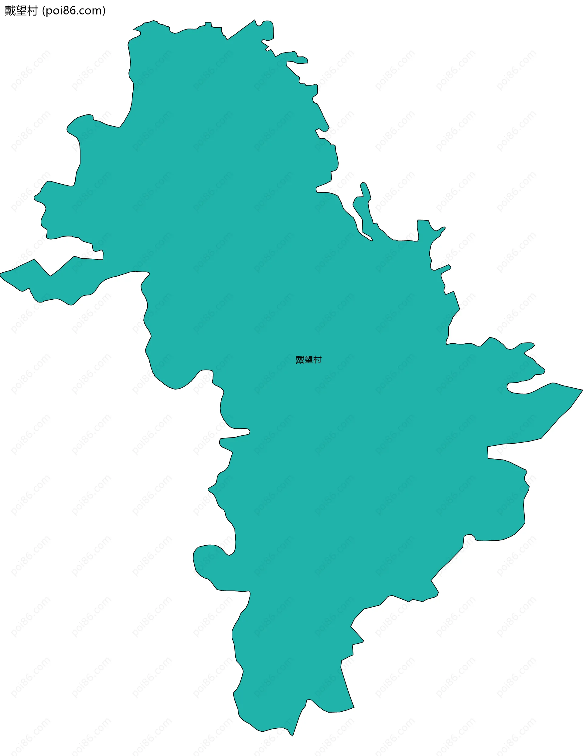 戴望村边界地图