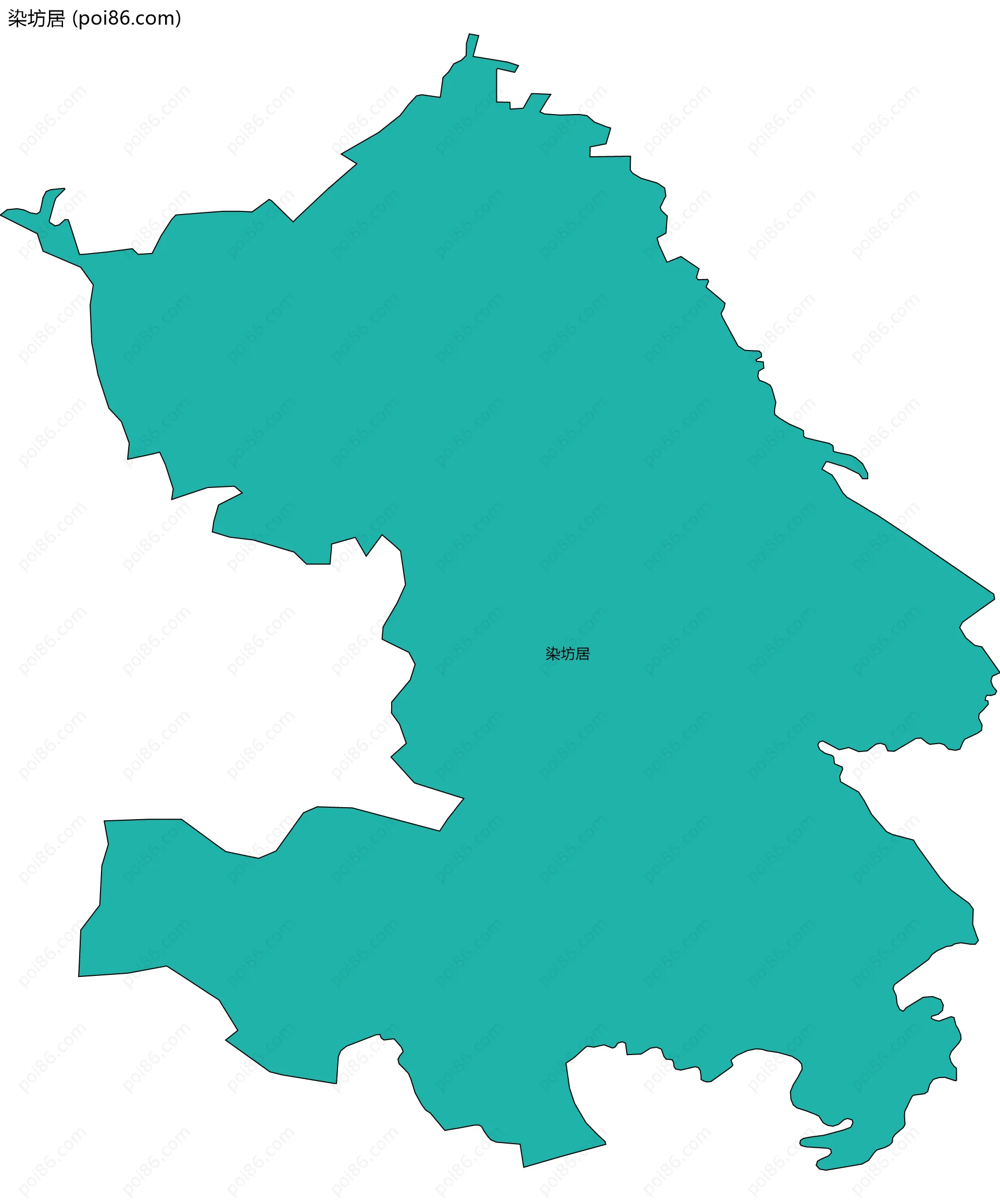 染坊居边界地图