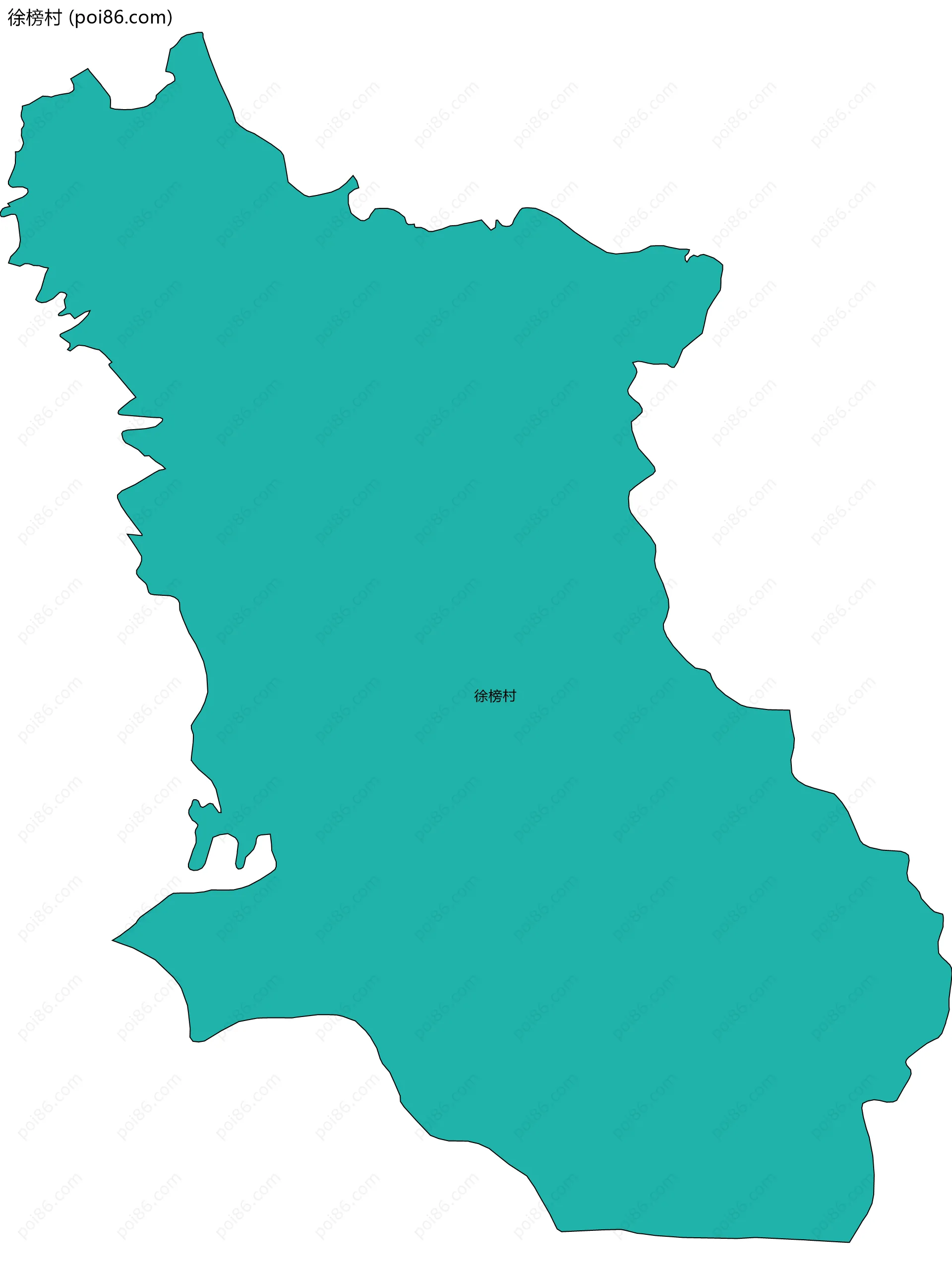 徐榜村边界地图