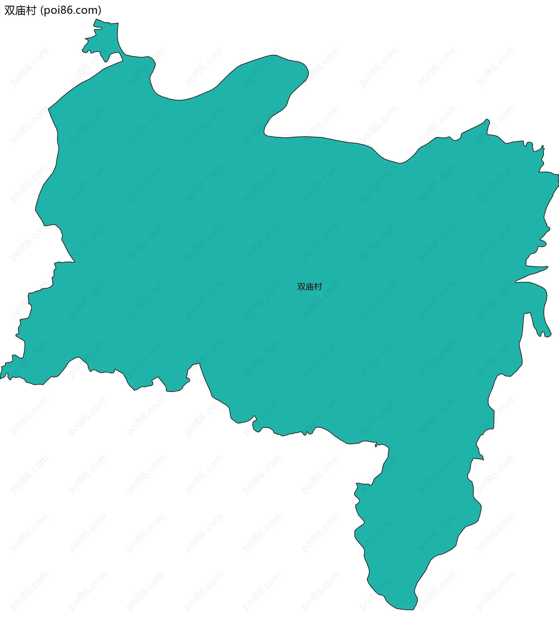 双庙村边界地图