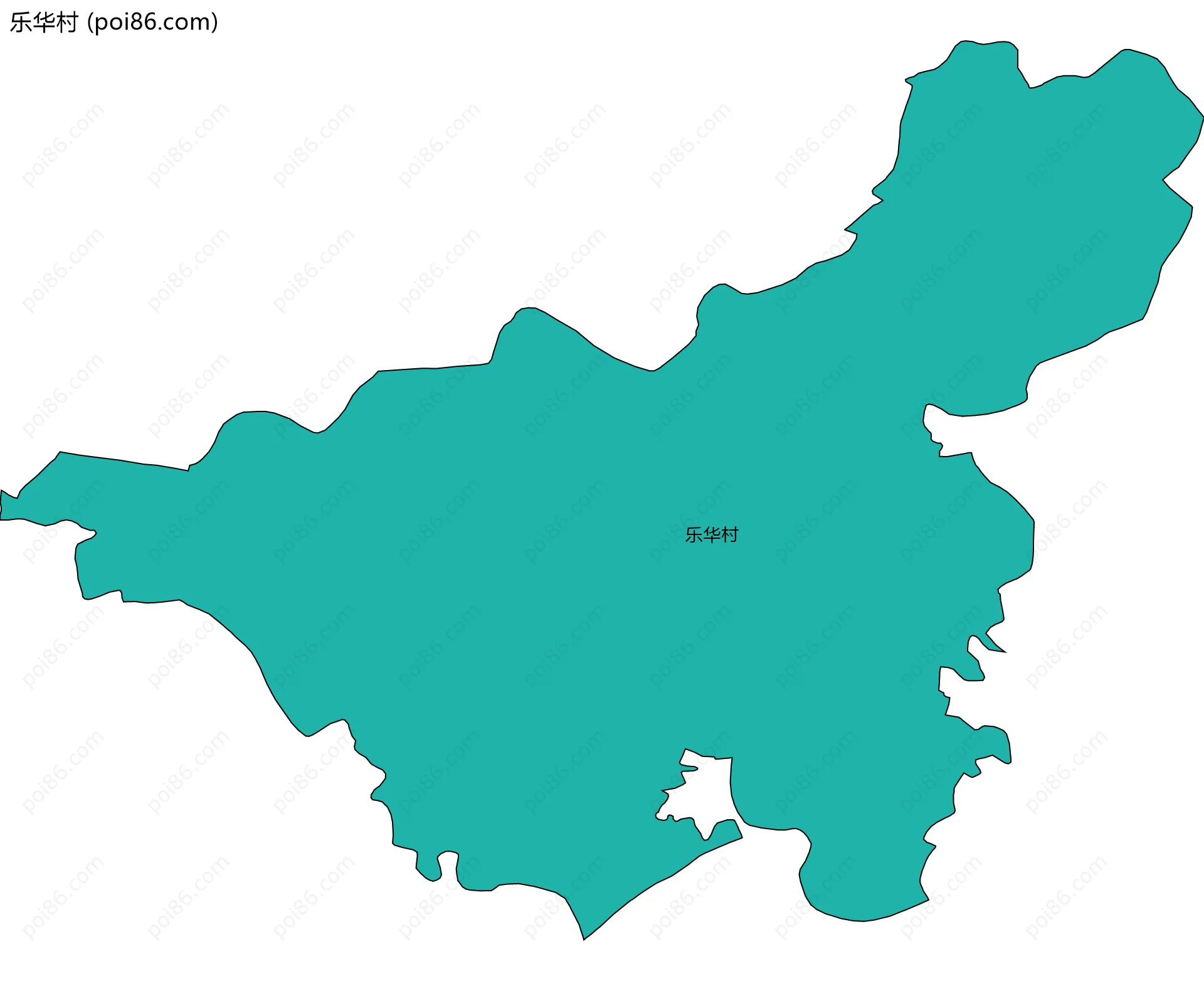 乐华村边界地图