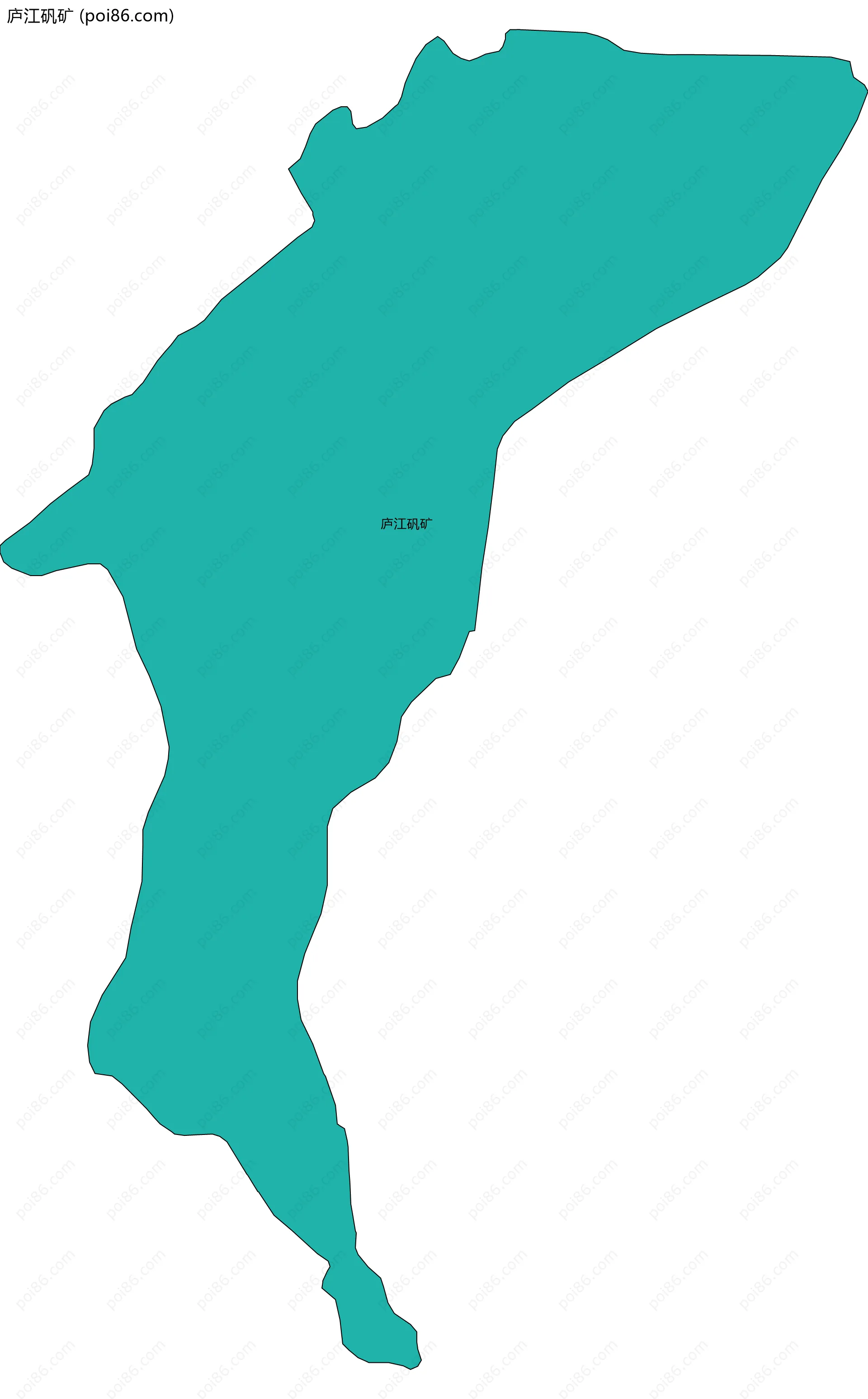 庐江矾矿边界地图