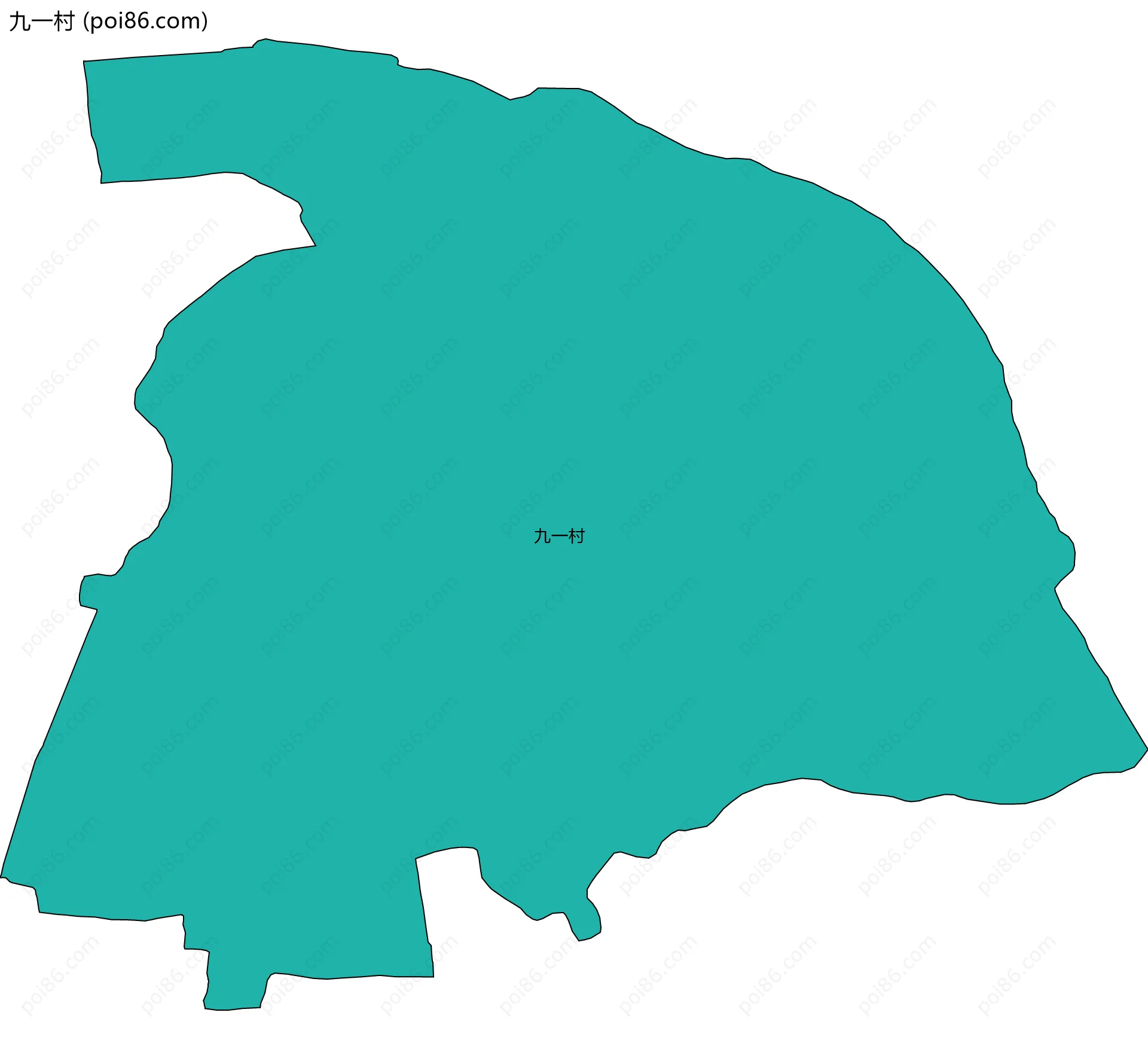 九一村边界地图