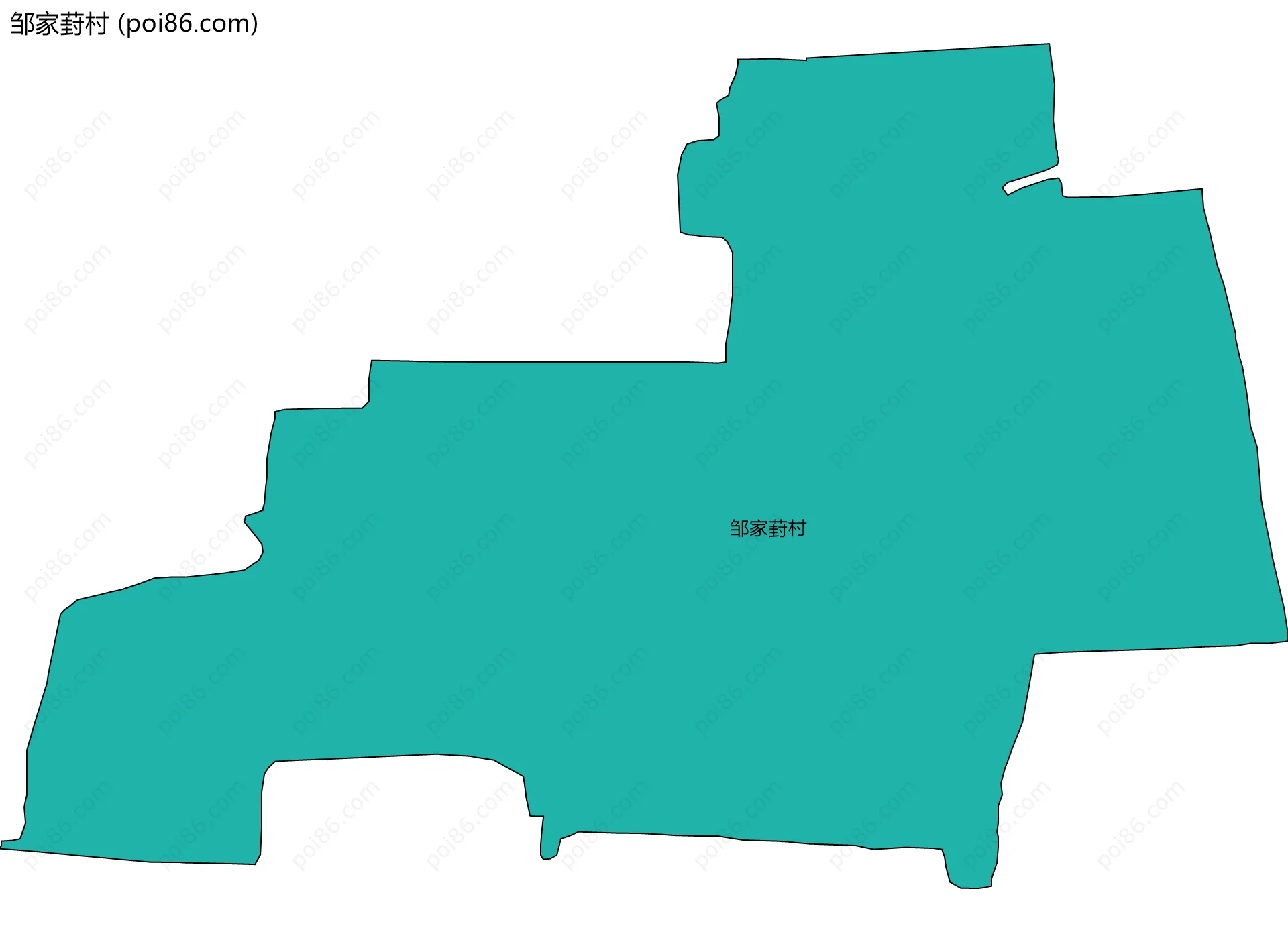 邹家葑村边界地图