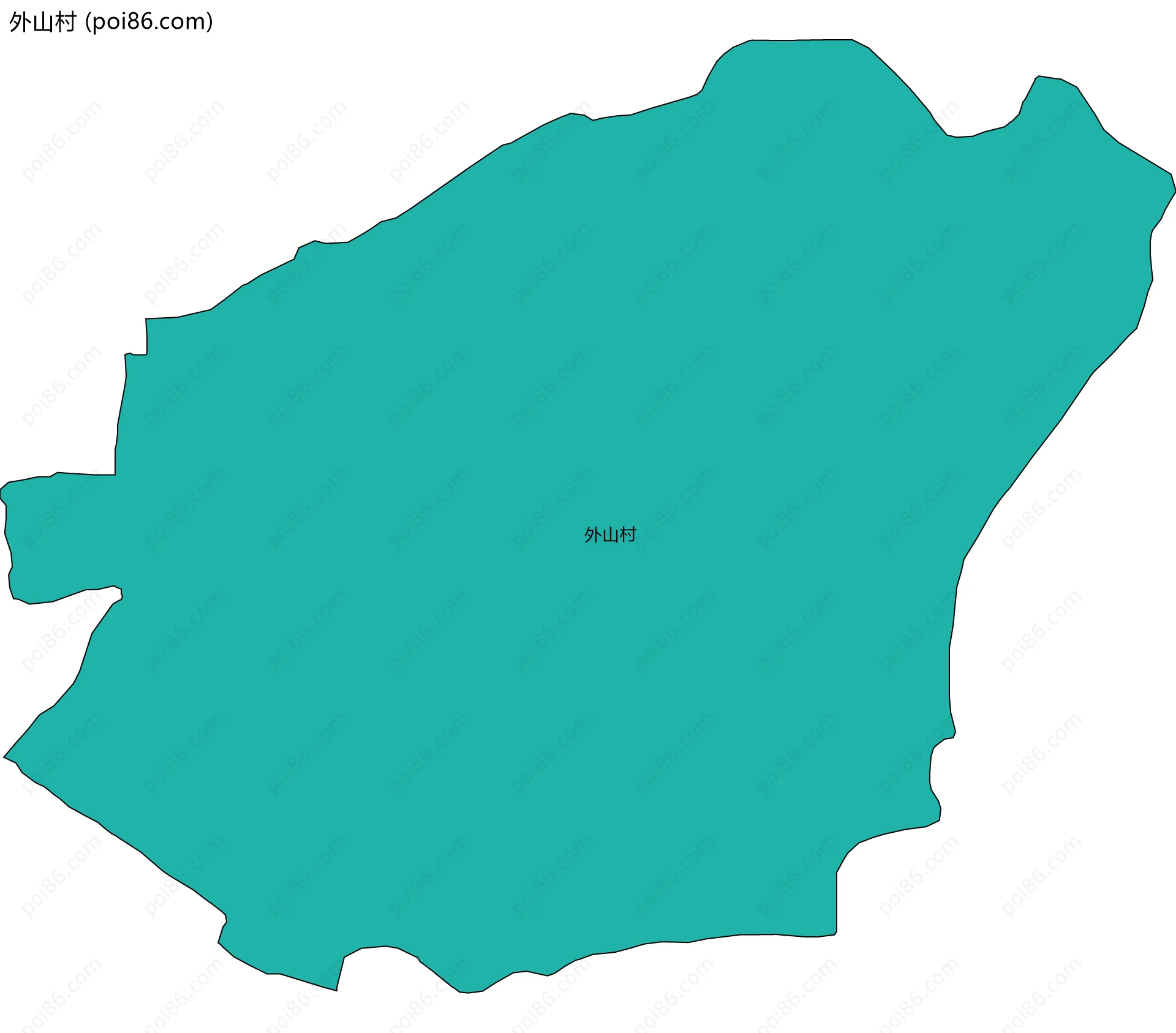 外山村边界地图