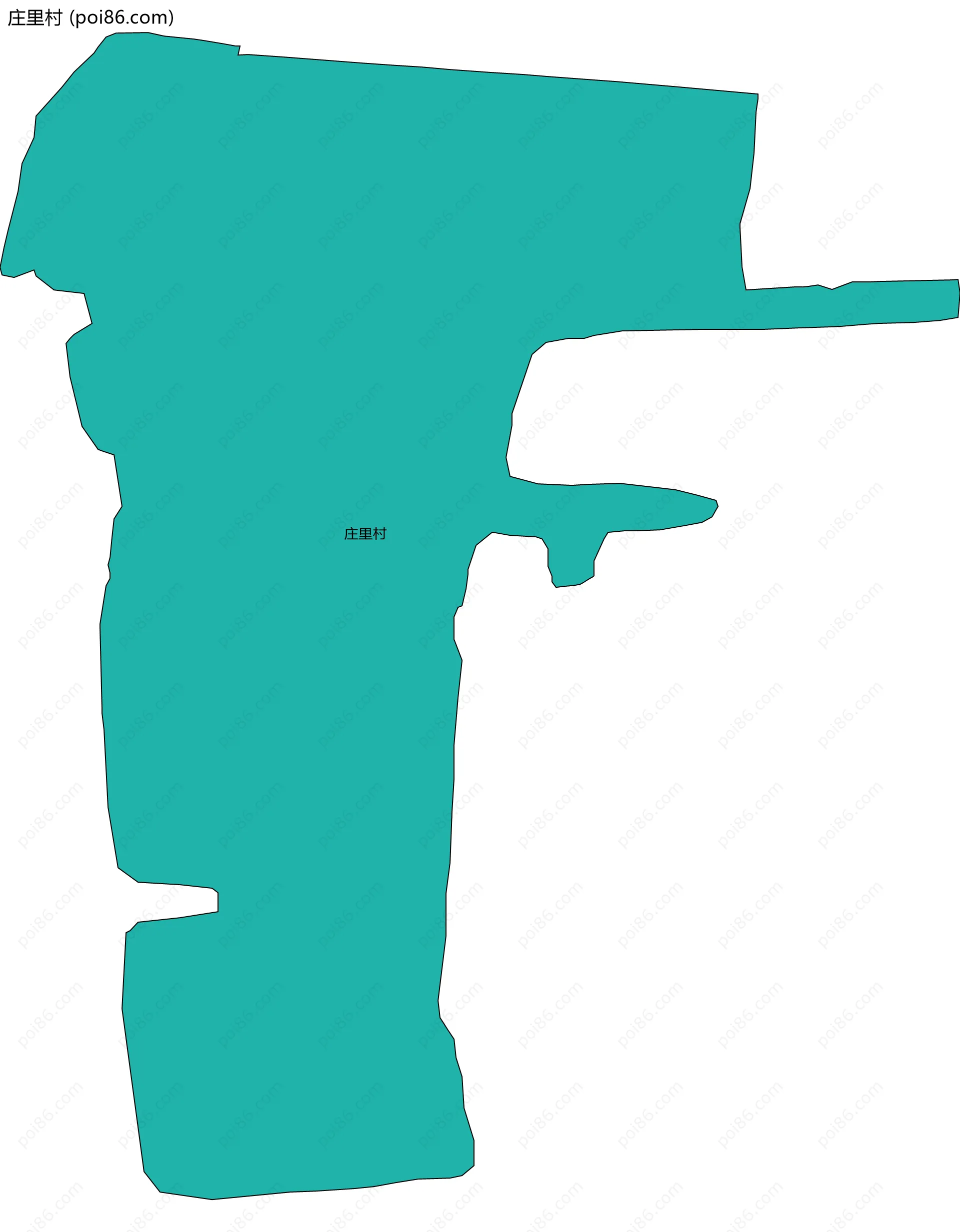 庄里村边界地图