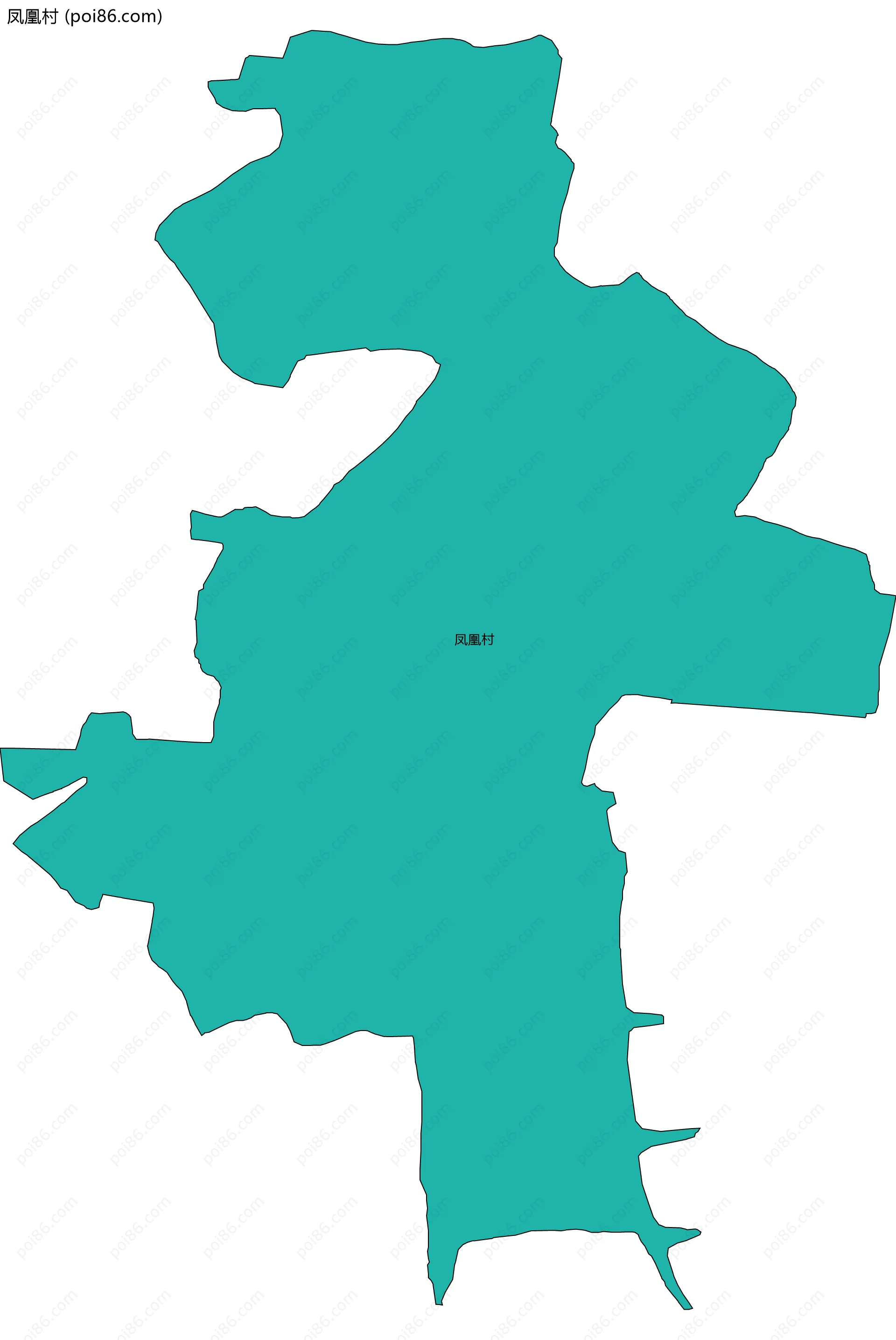 凤凰村边界地图
