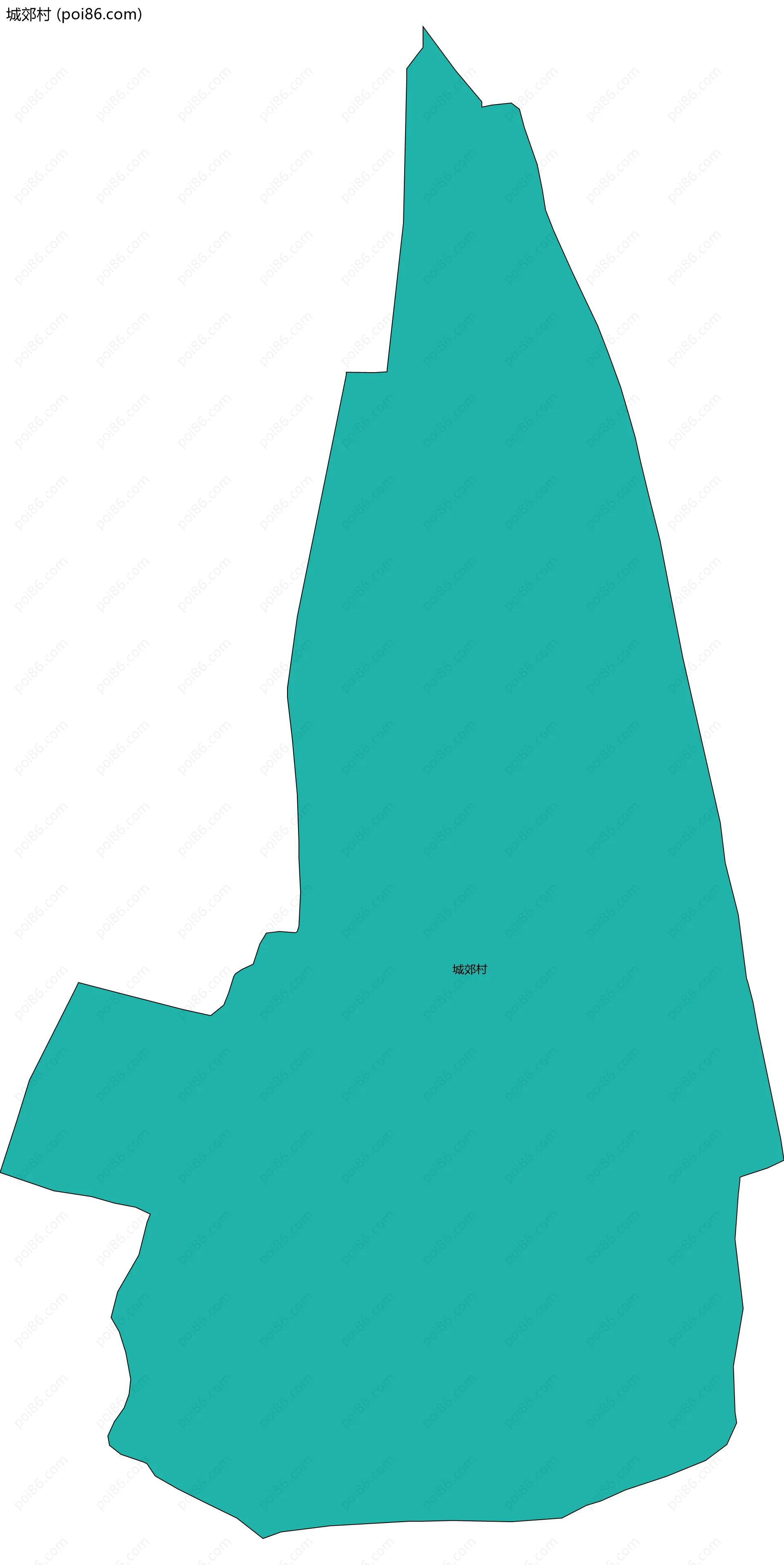 城郊村边界地图